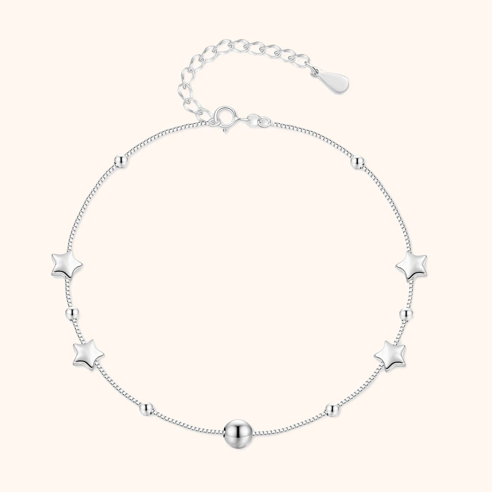 Stars and Beads Anklet