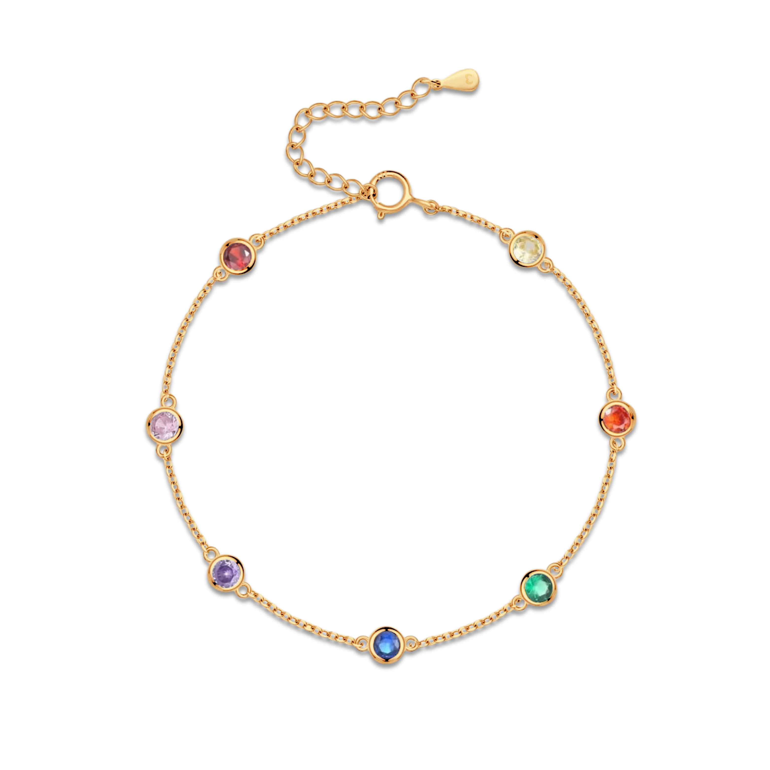 Rainbow Anklet - SophiaJewels