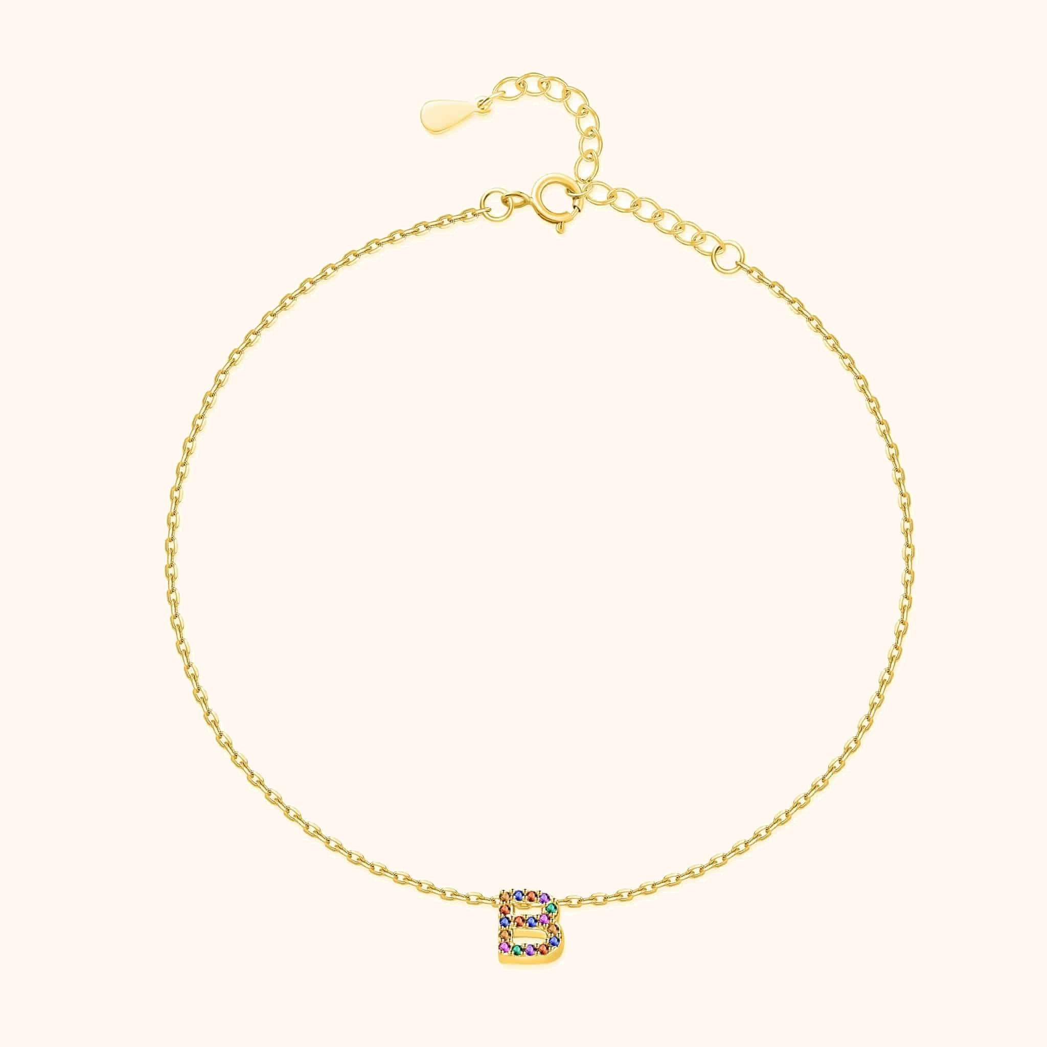 Irising Initial Anklet - SophiaJewels