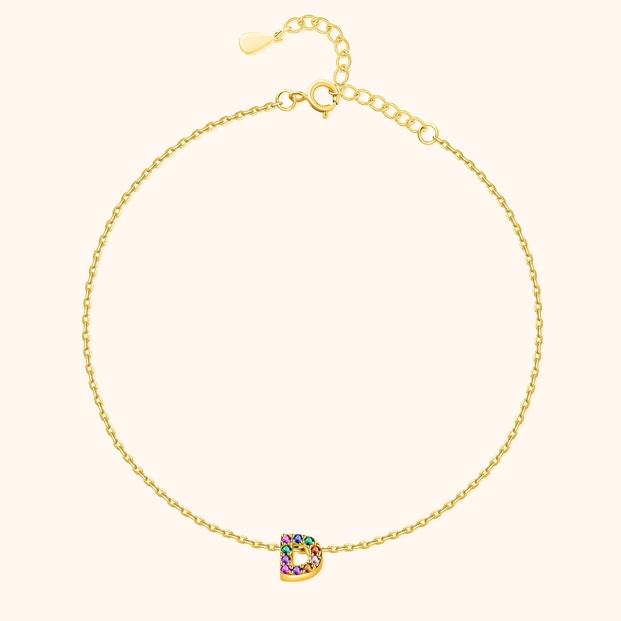 Irising Initial Anklet - SophiaJewels