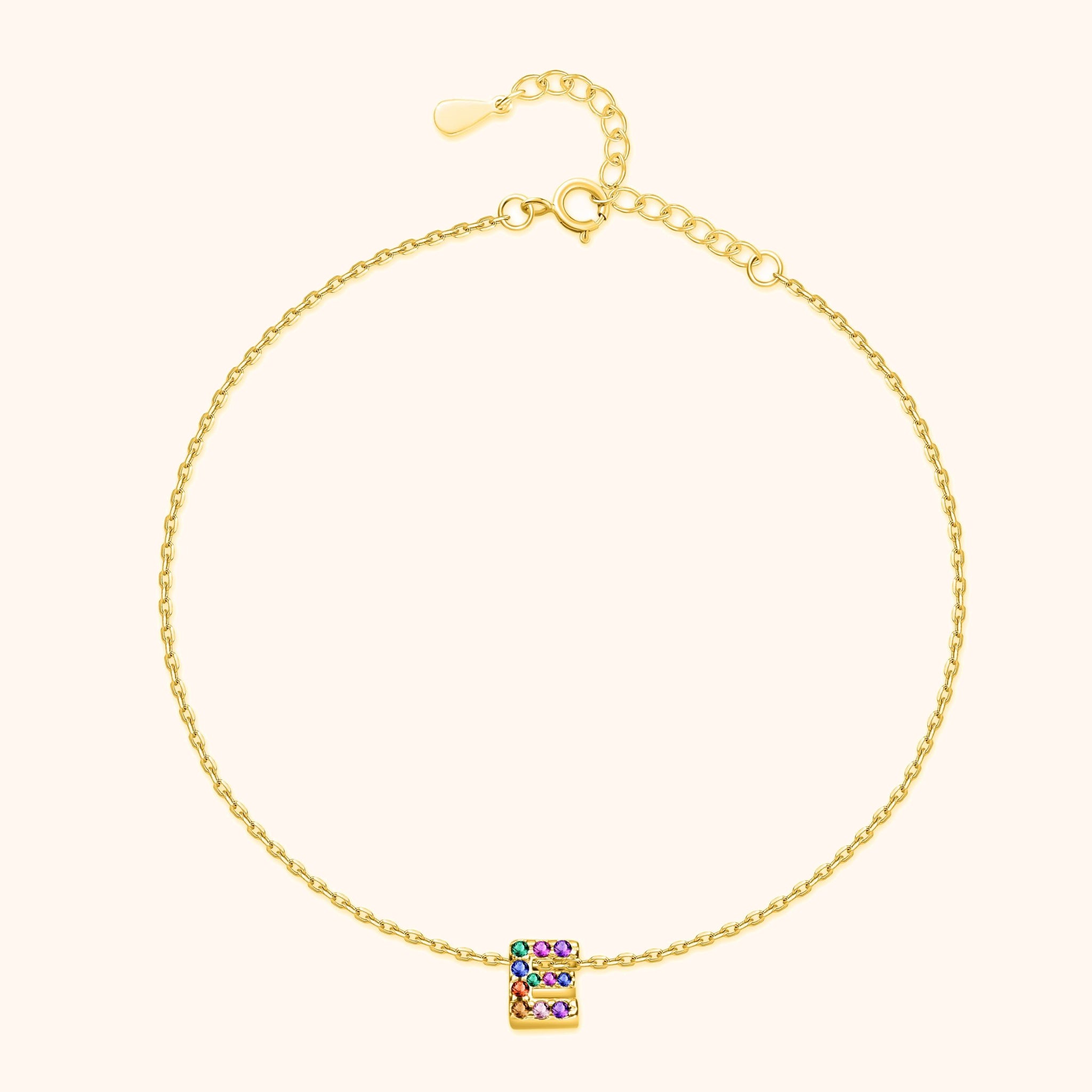 Irising Initial Anklet - SophiaJewels