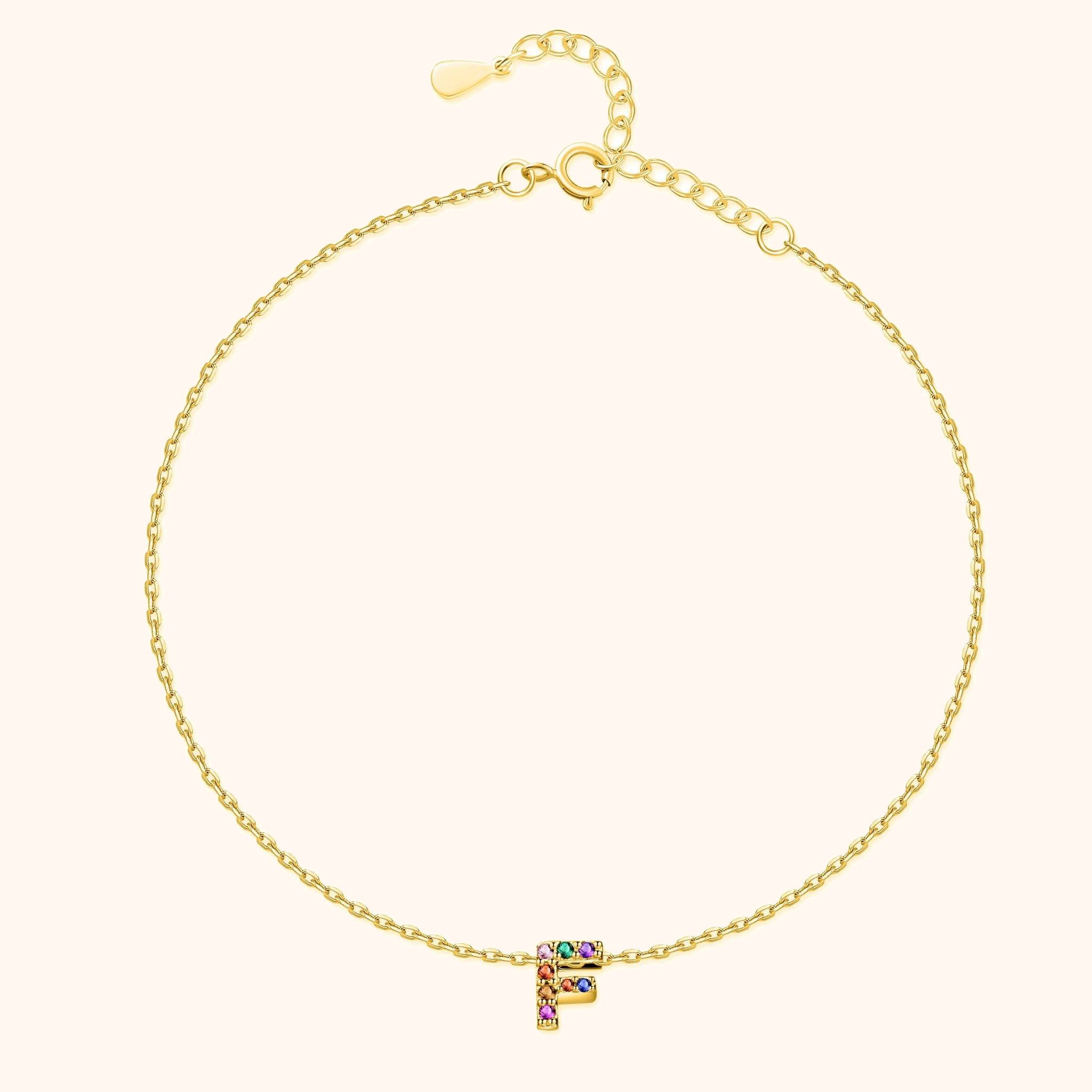 Irising Initial Anklet - SophiaJewels
