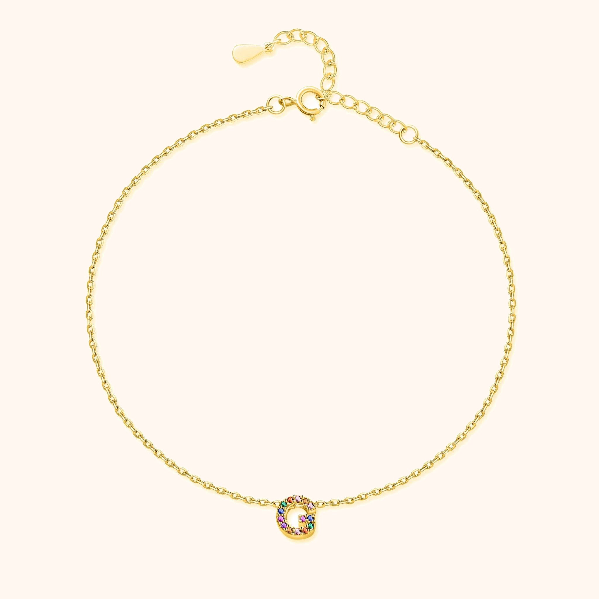 Irising Initial Anklet - SophiaJewels