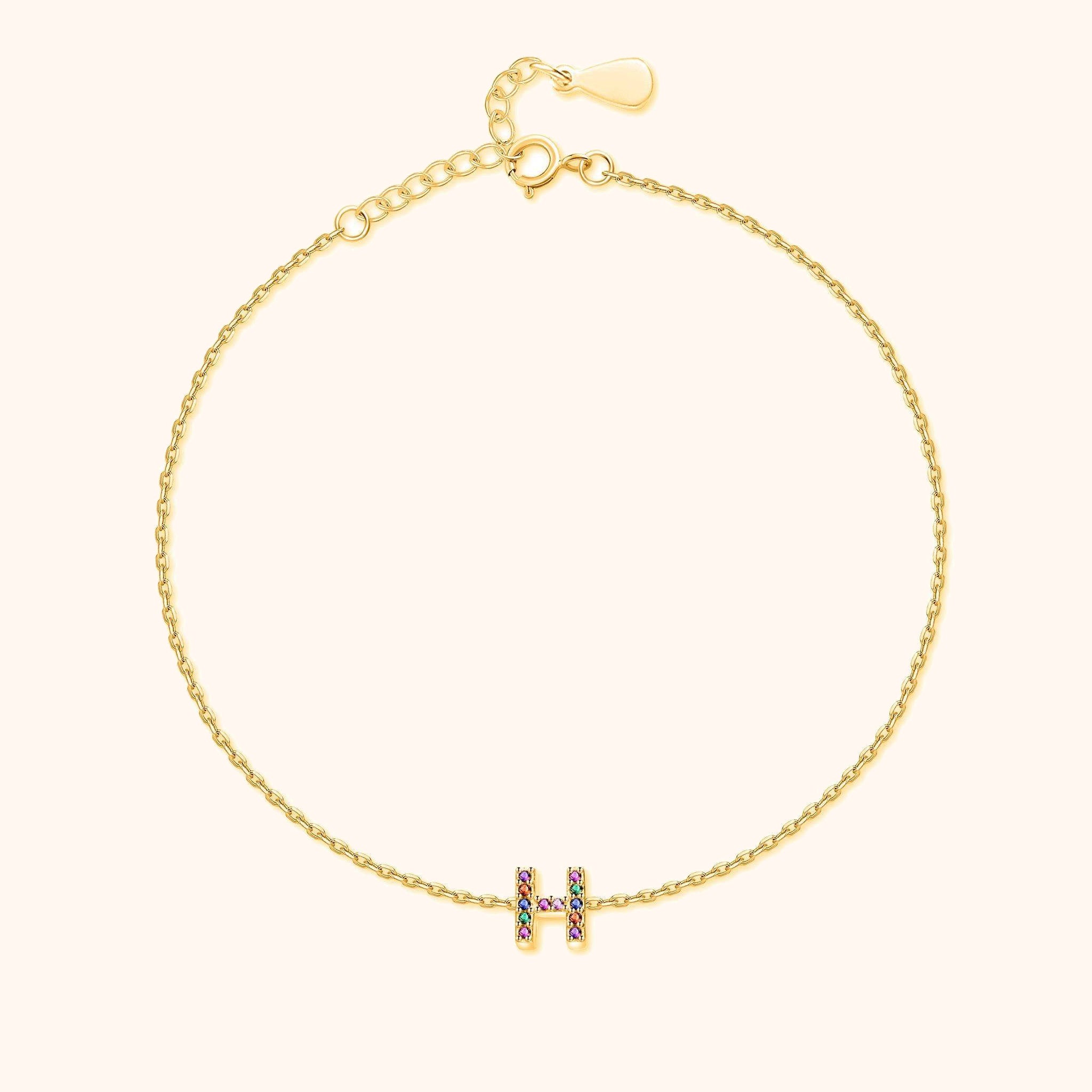 Irising Initial Anklet - SophiaJewels