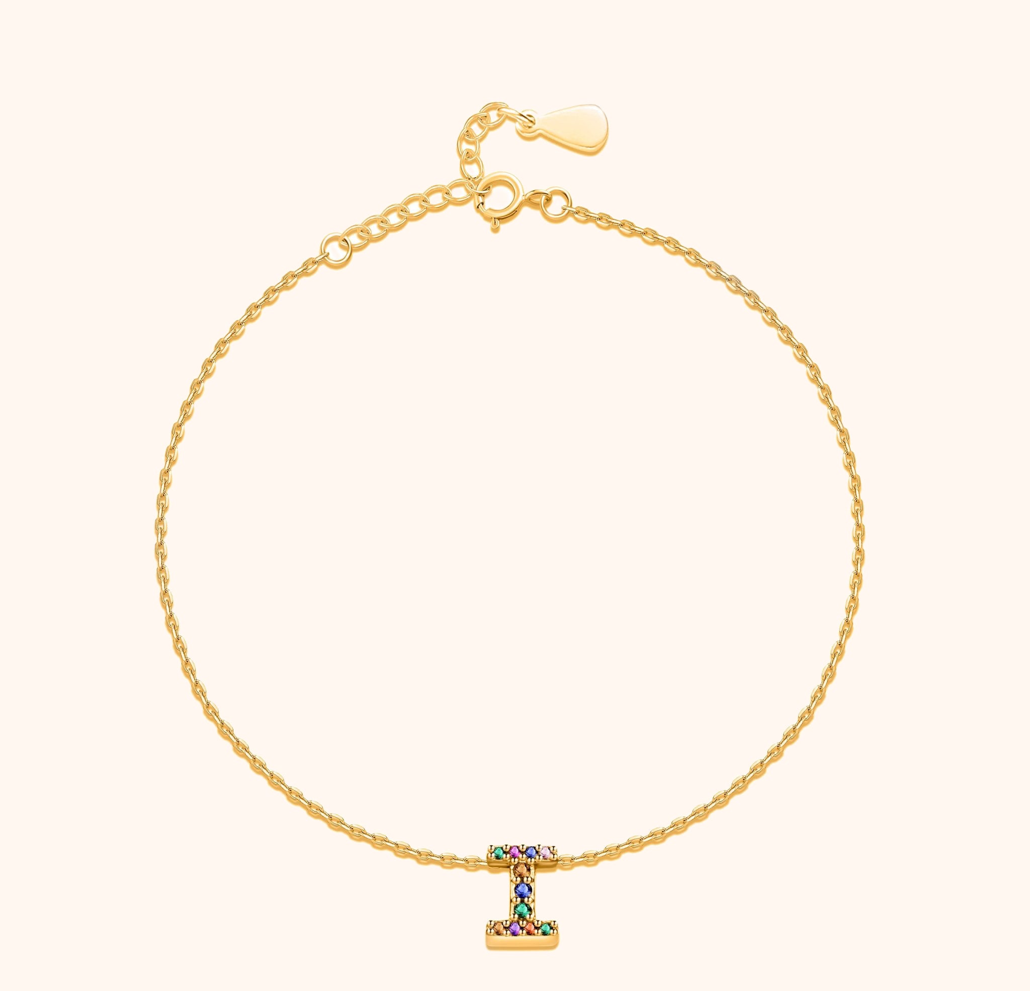 Irising Initial Anklet - SophiaJewels