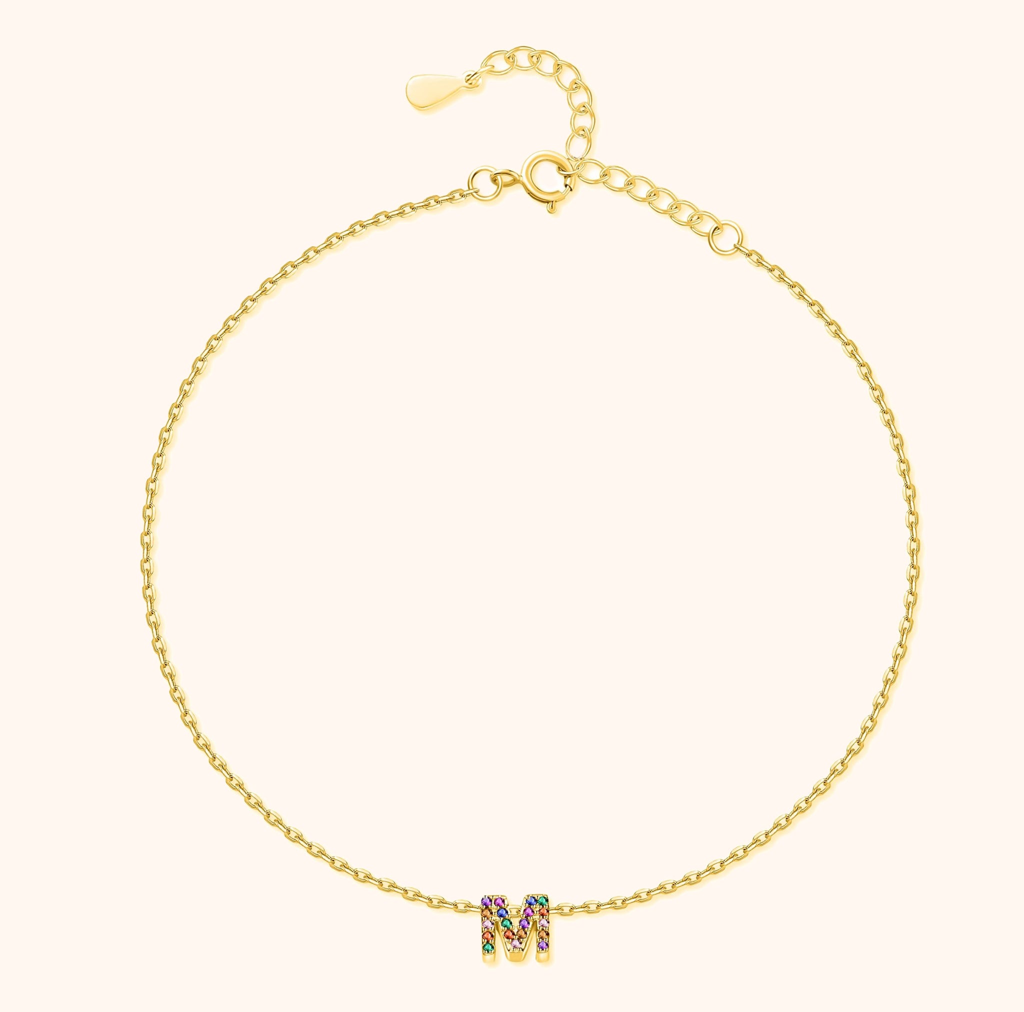 Irising Initial Anklet - SophiaJewels