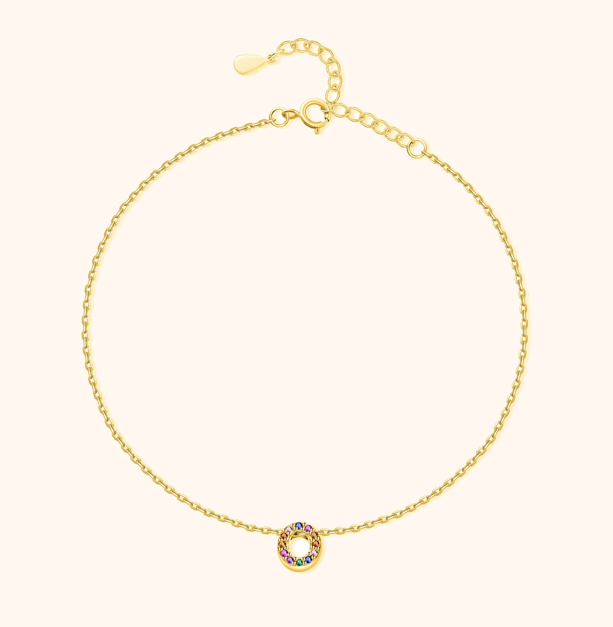 Irising Initial Anklet - SophiaJewels