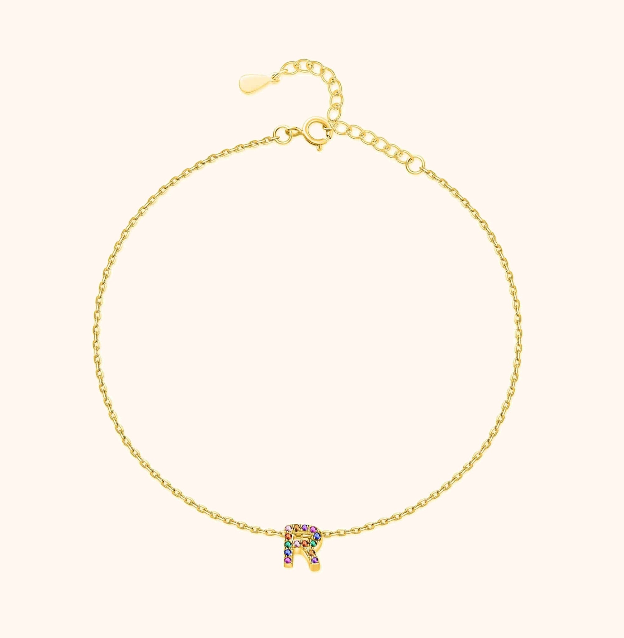 Irising Initial Anklet - SophiaJewels