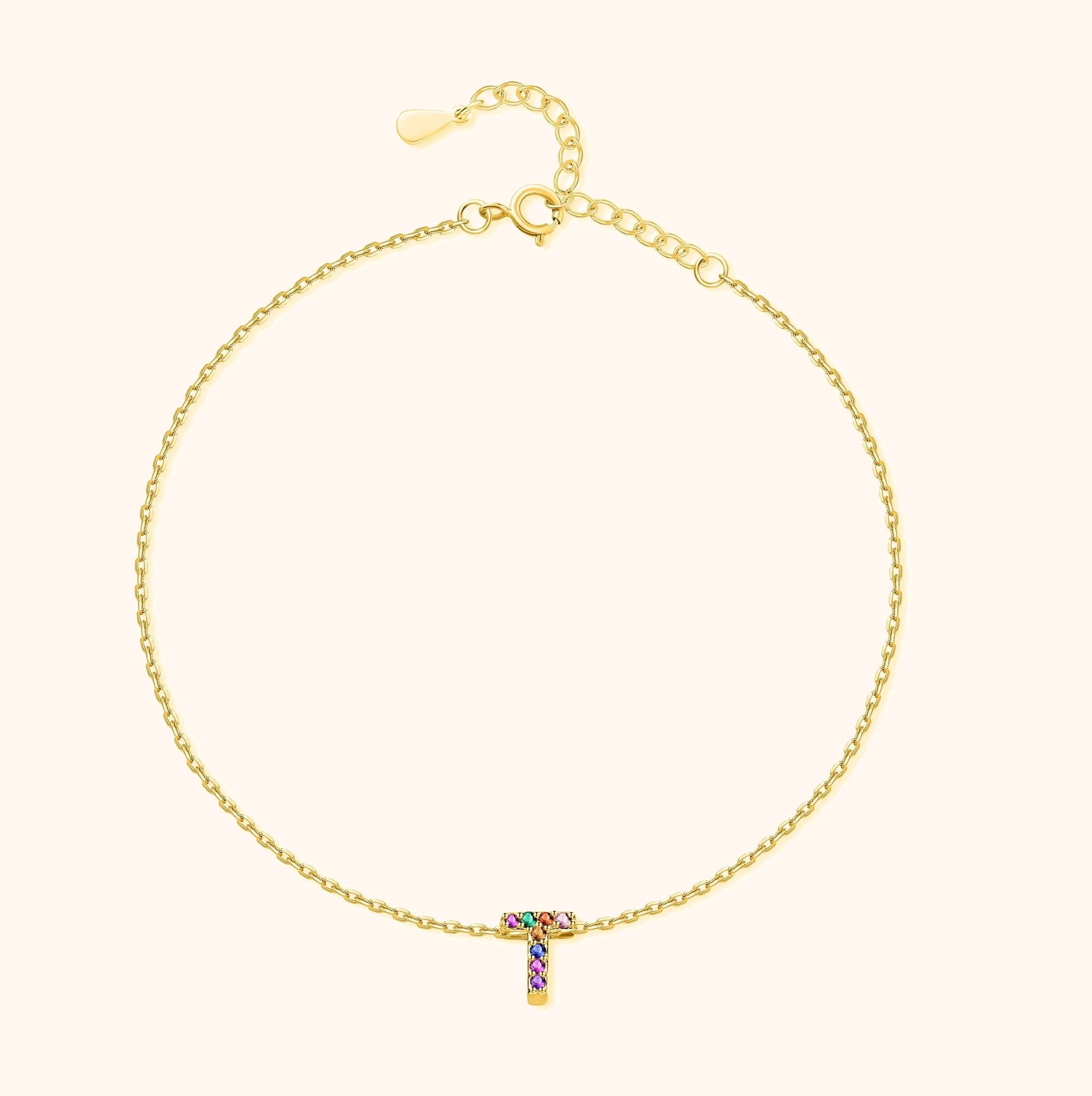 Irising Initial Anklet - SophiaJewels