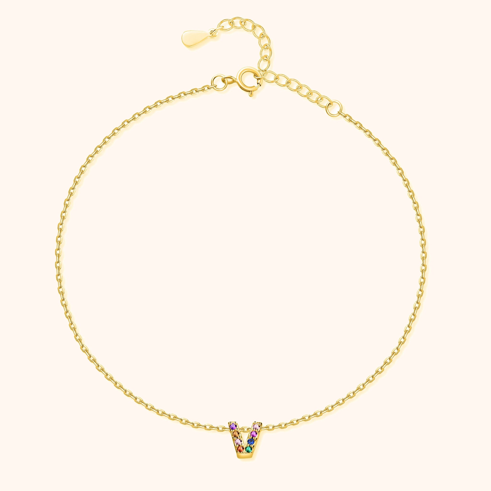 Irising Initial Anklet - SophiaJewels