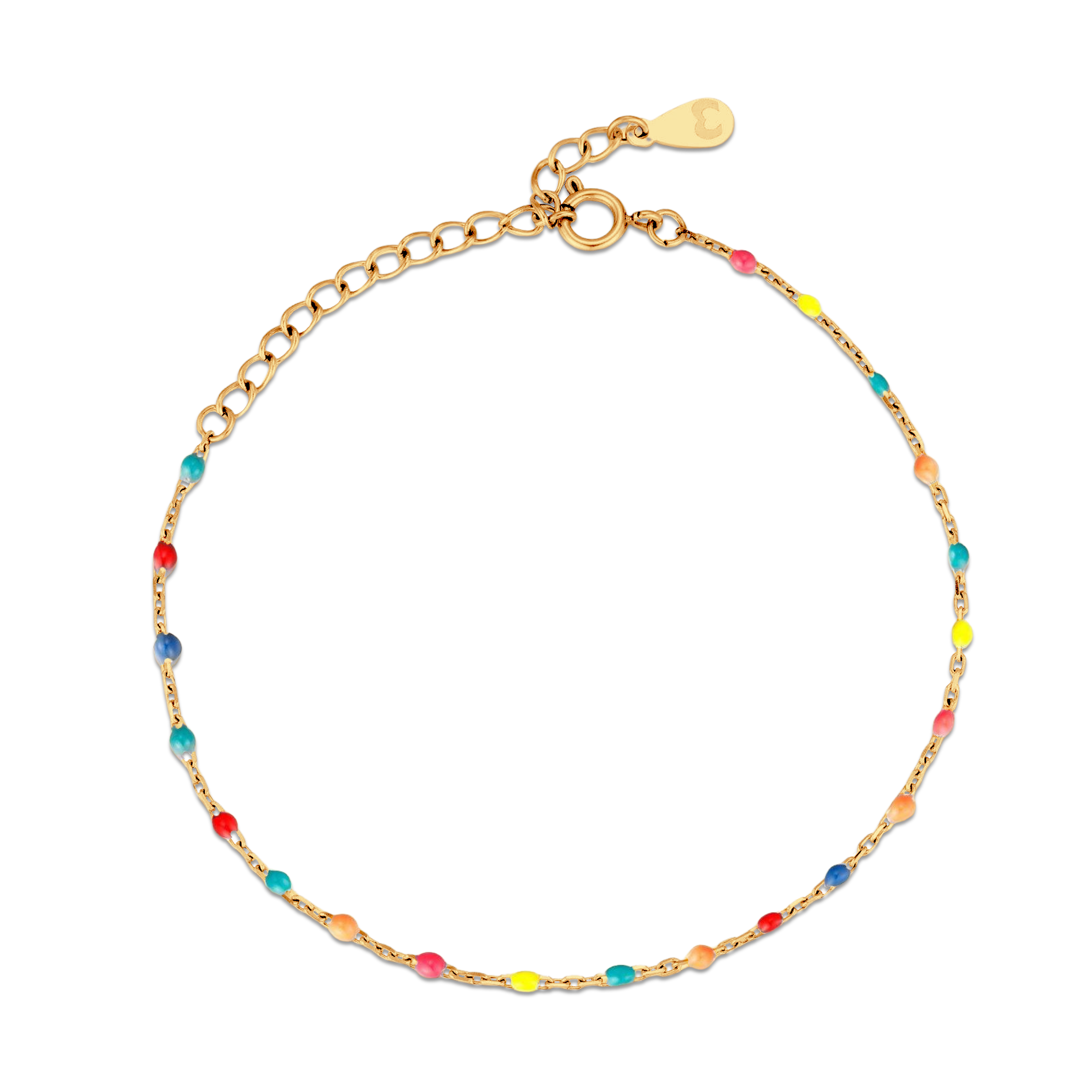 Multicolour Cocktail Anklet