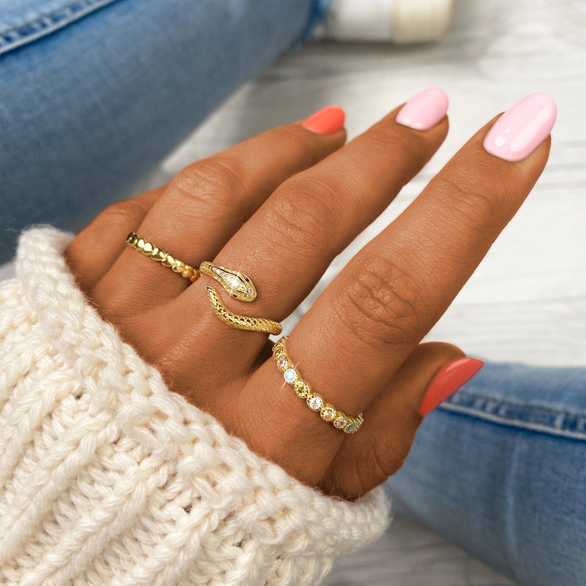 "Circular Colourful" Ring - SophiaJewels
