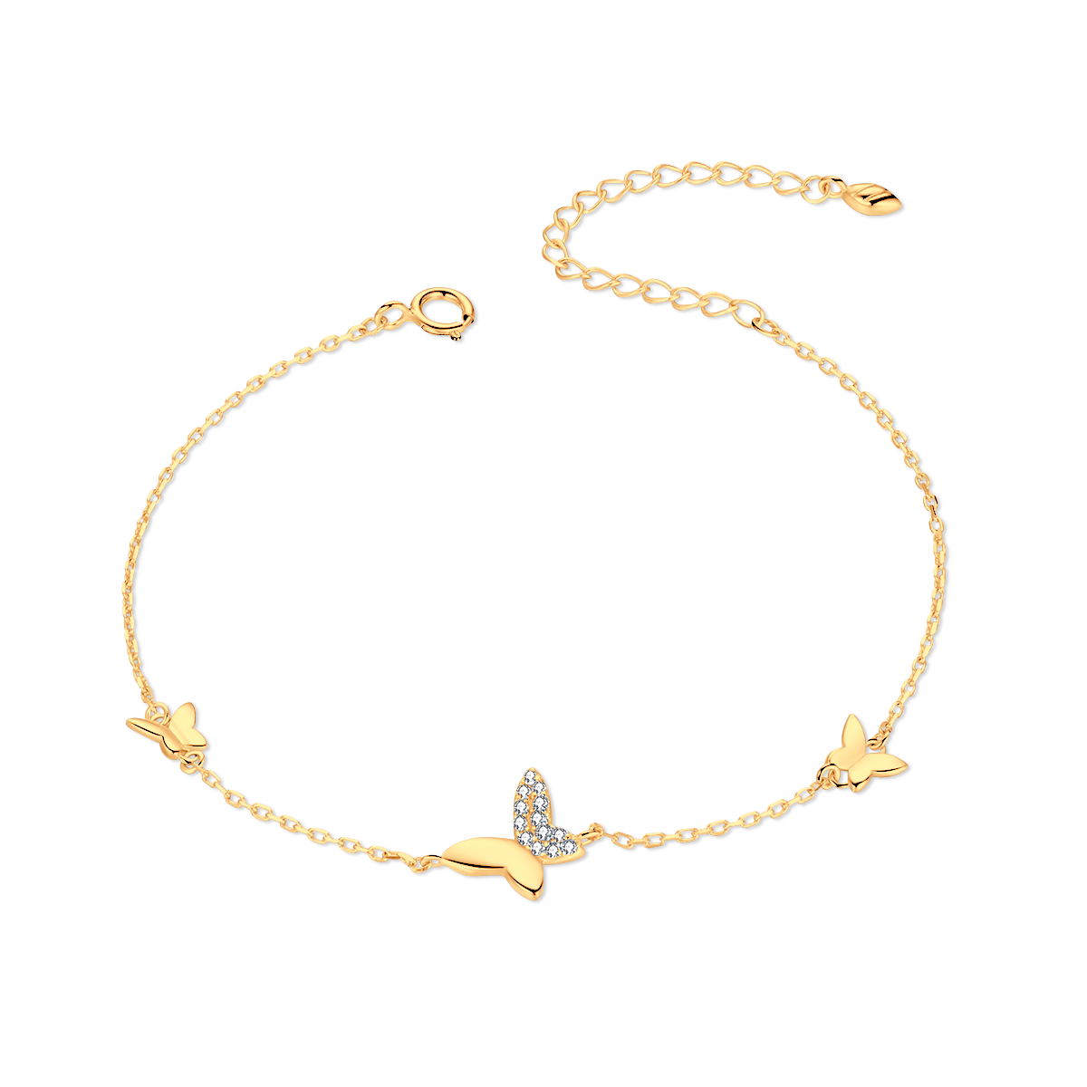 Three Butterfly Bracelet