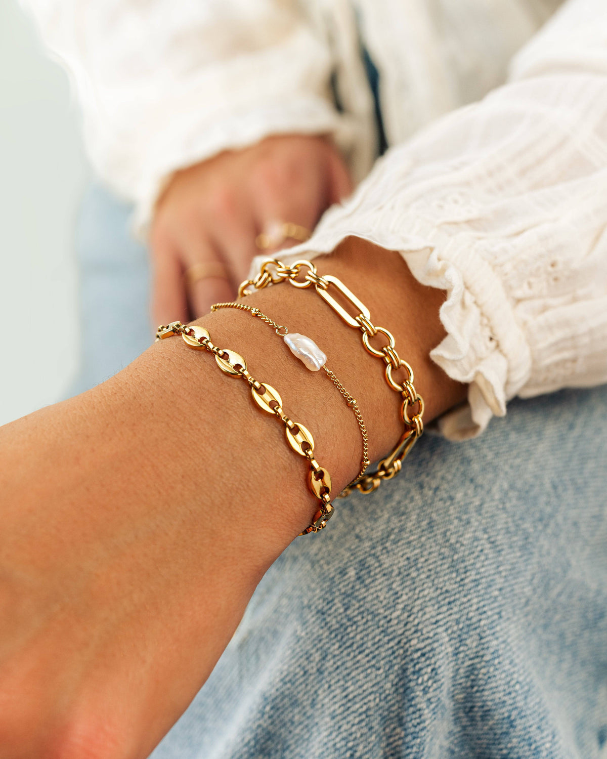 Ringed Link Bracelet