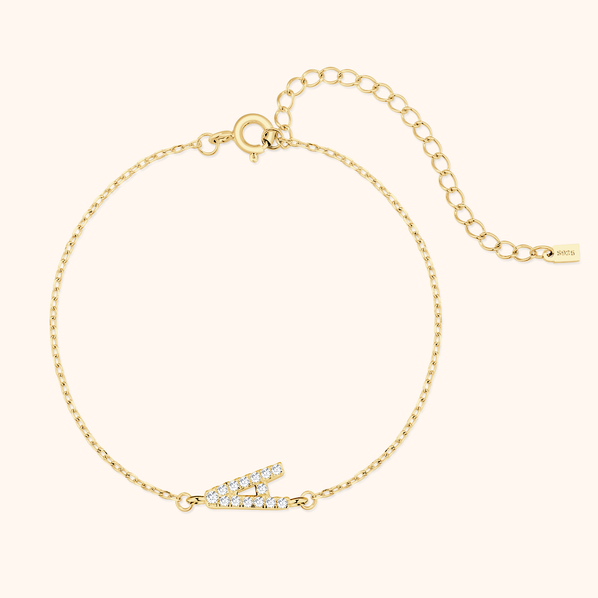 Alpha Letter Glitter Bracelet - SophiaJewels