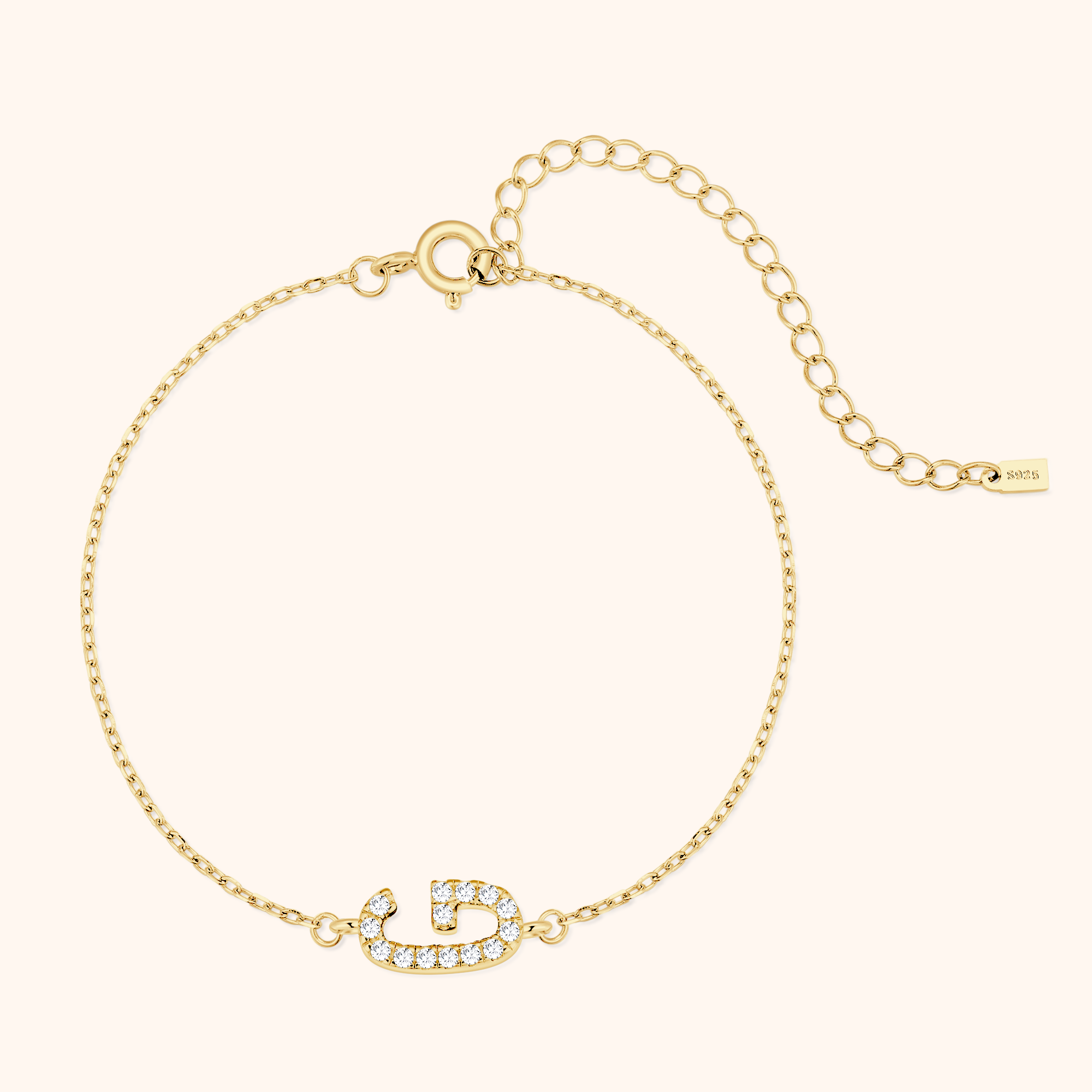 Alpha Letter Glitter Bracelet - SophiaJewels