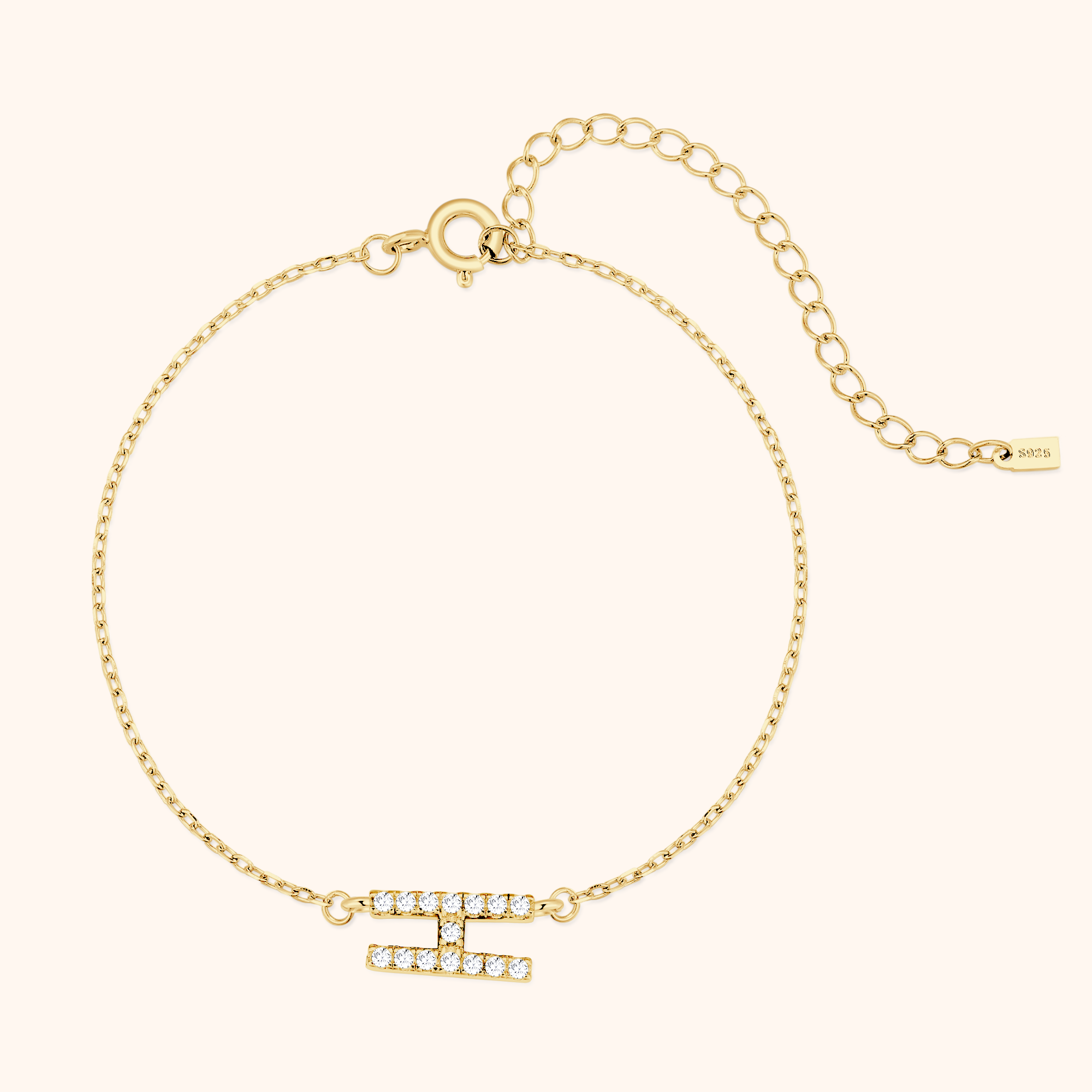 Alpha Letter Glitter Bracelet - SophiaJewels