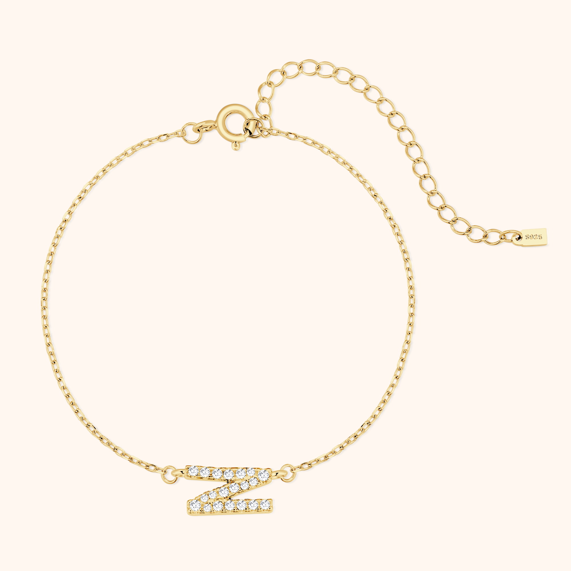 Alpha Letter Glitter Bracelet - SophiaJewels