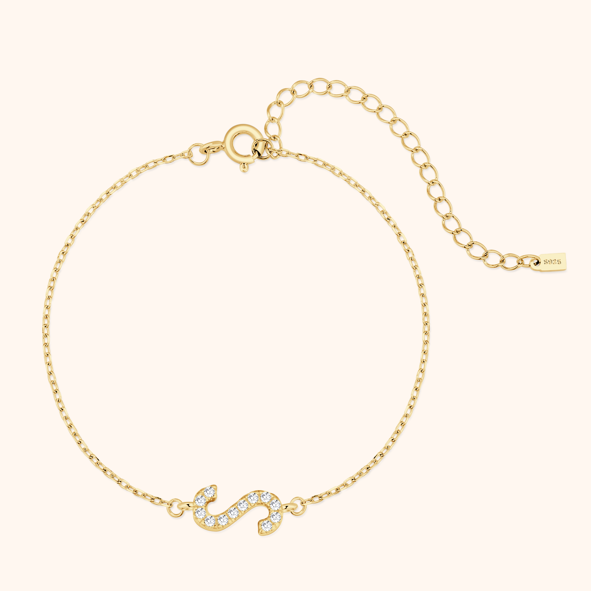 Alpha Letter Glitter Bracelet - SophiaJewels