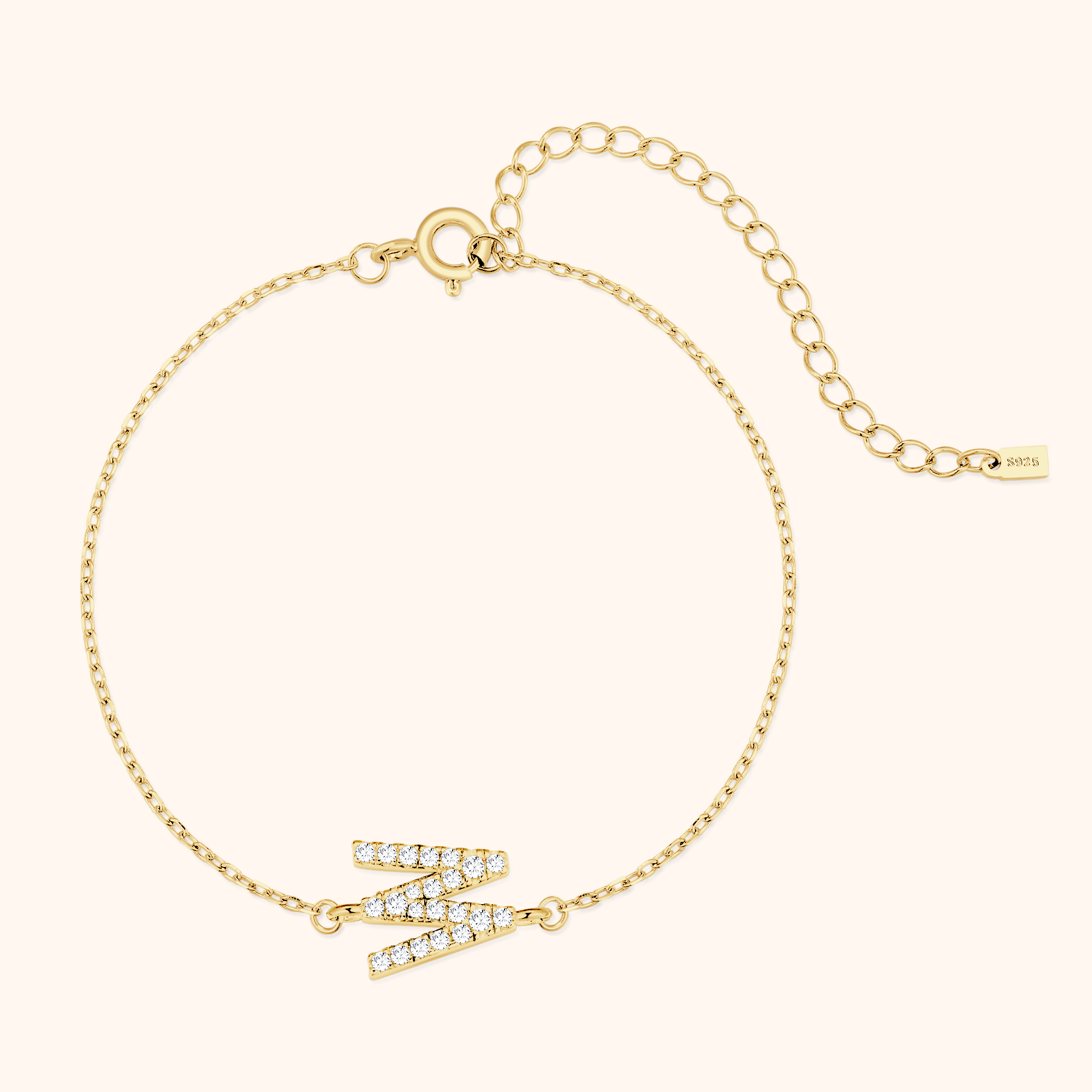 Alpha Letter Glitter Bracelet - SophiaJewels