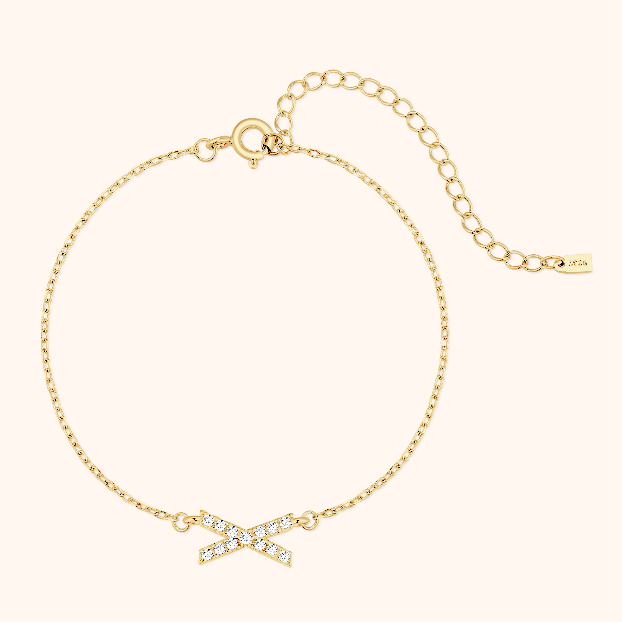 Alpha Letter Glitter Bracelet - SophiaJewels