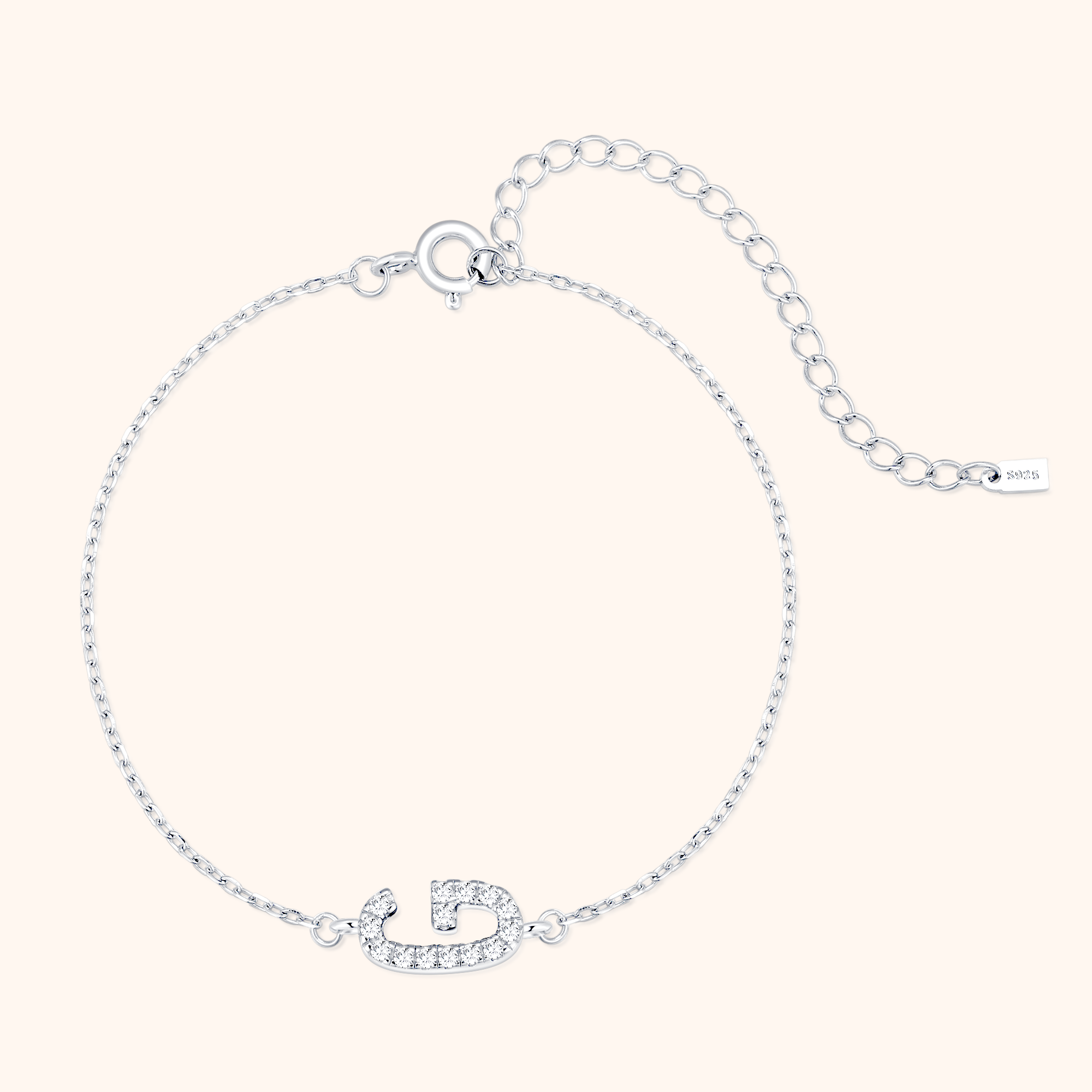 Alpha Letter Glitter Bracelet - SophiaJewels