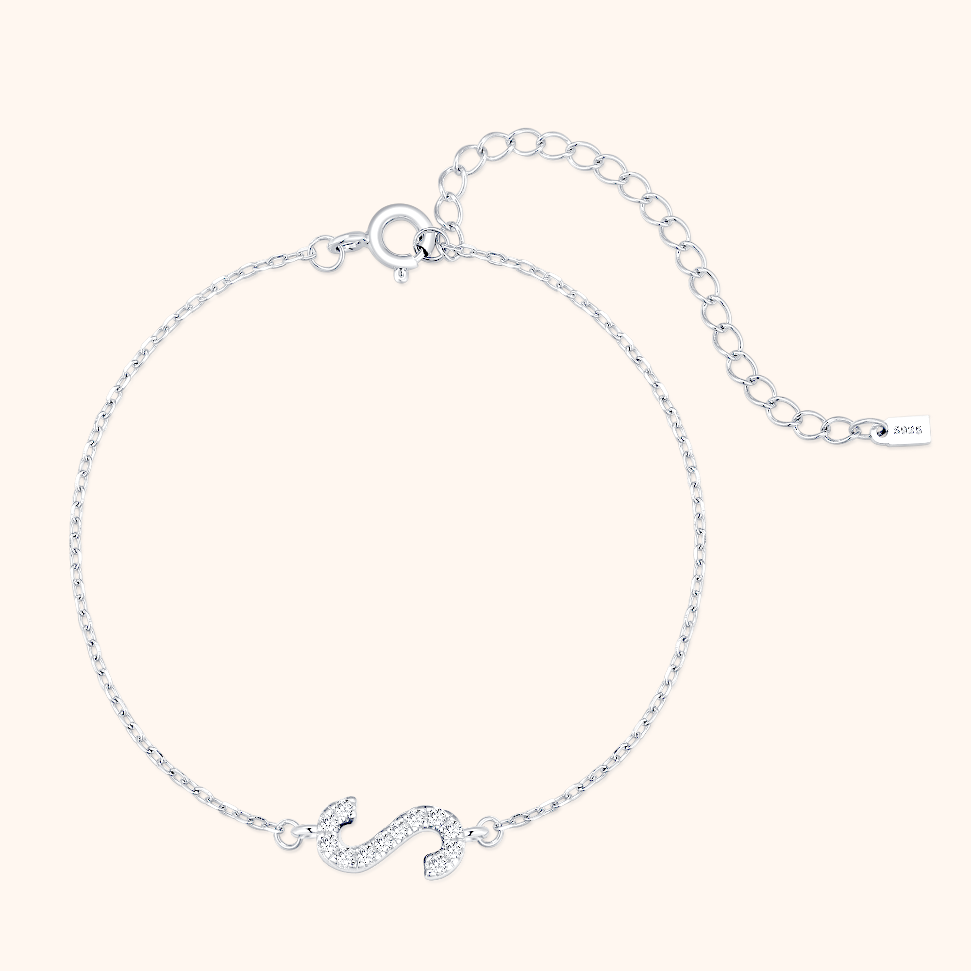 Alpha Letter Glitter Bracelet - SophiaJewels