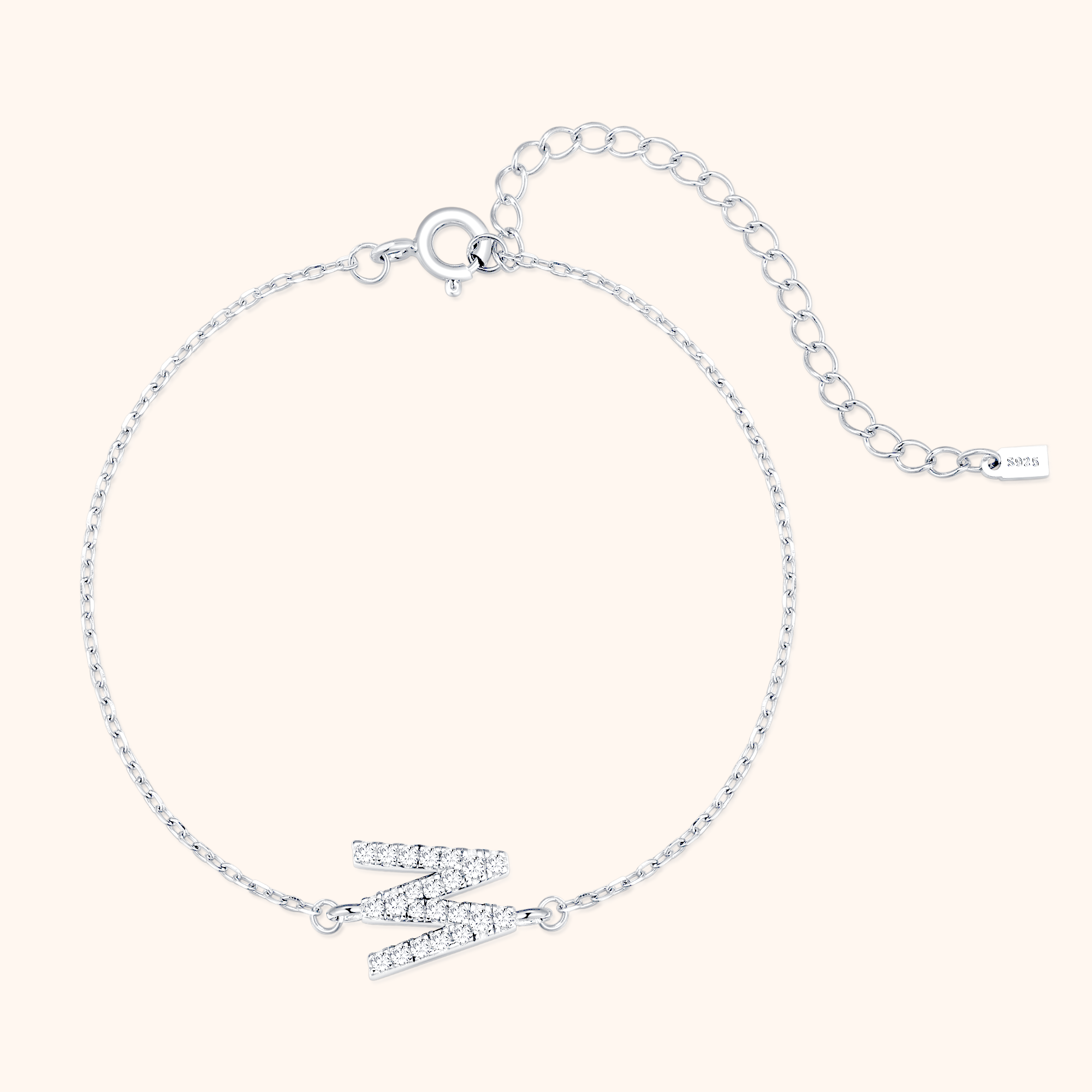 Alpha Letter Glitter Bracelet - SophiaJewels