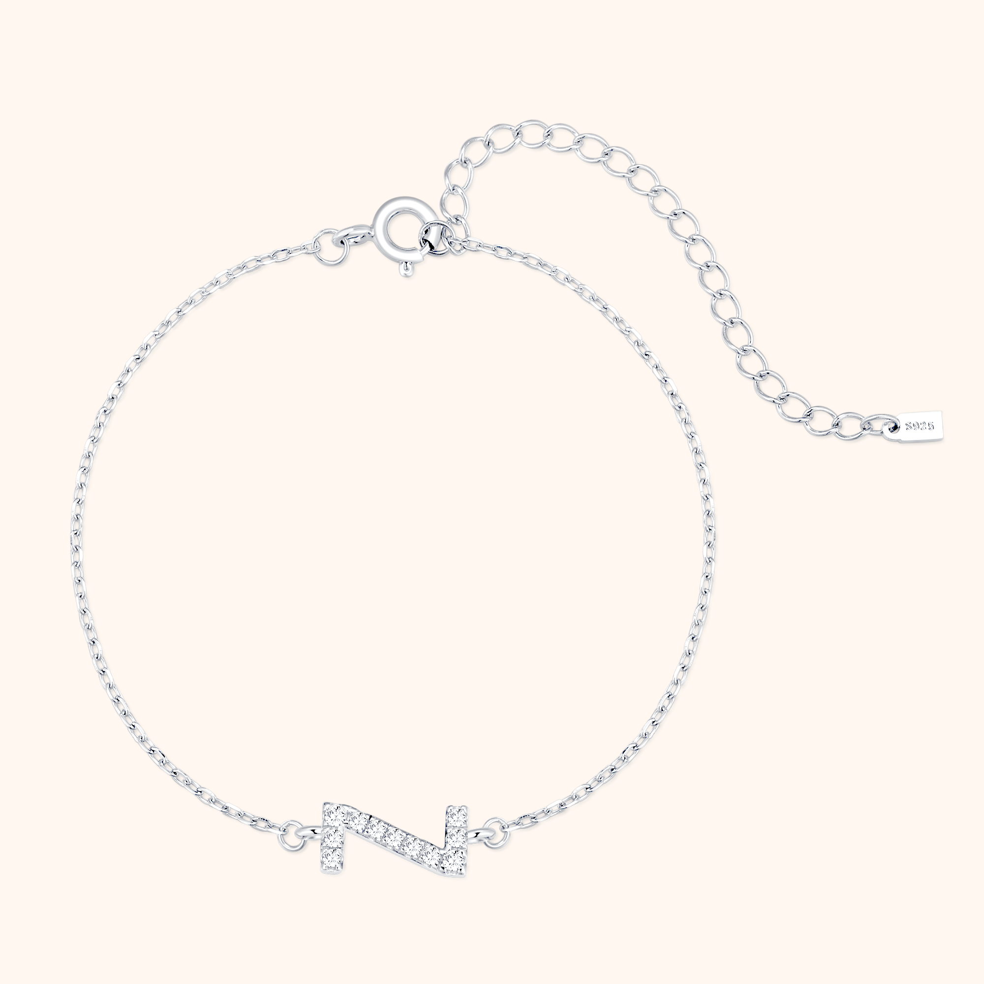 Alpha Letter Glitter Bracelet - SophiaJewels