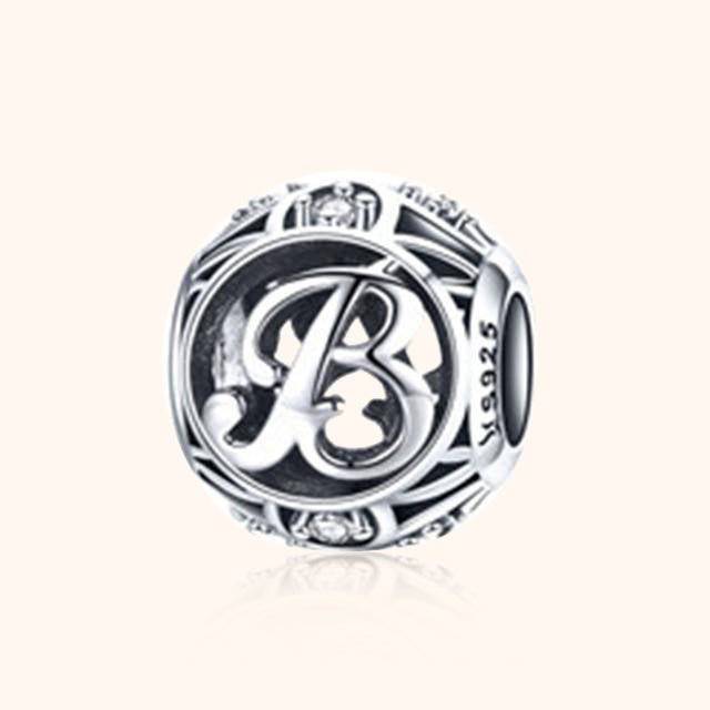 Round Letter Bead