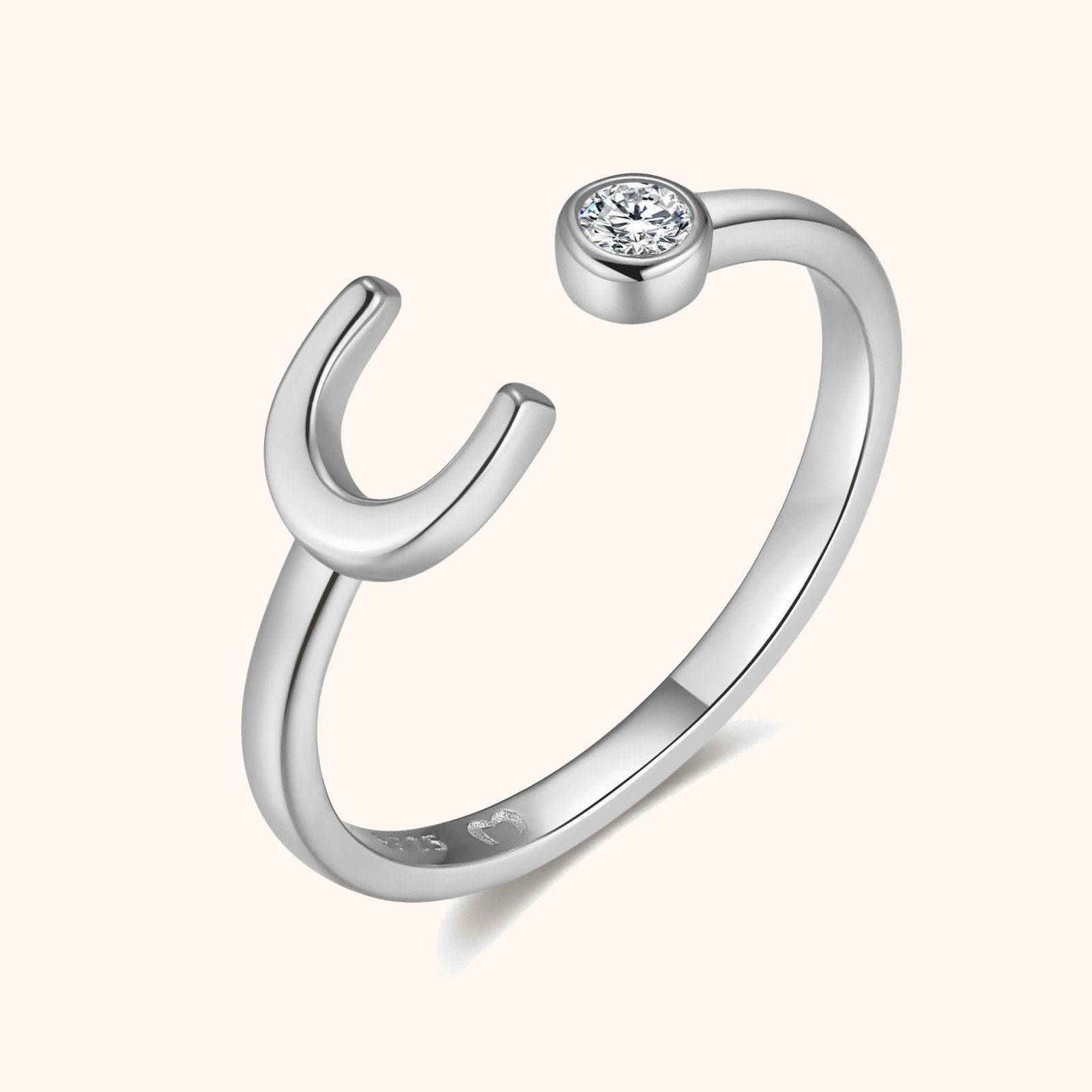 Top Letter Ring - SophiaJewels
