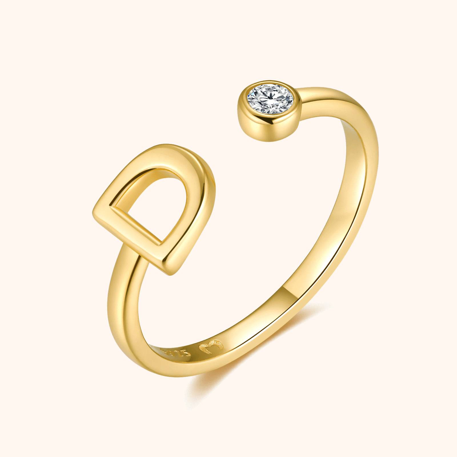 Top Letter Ring - SophiaJewels
