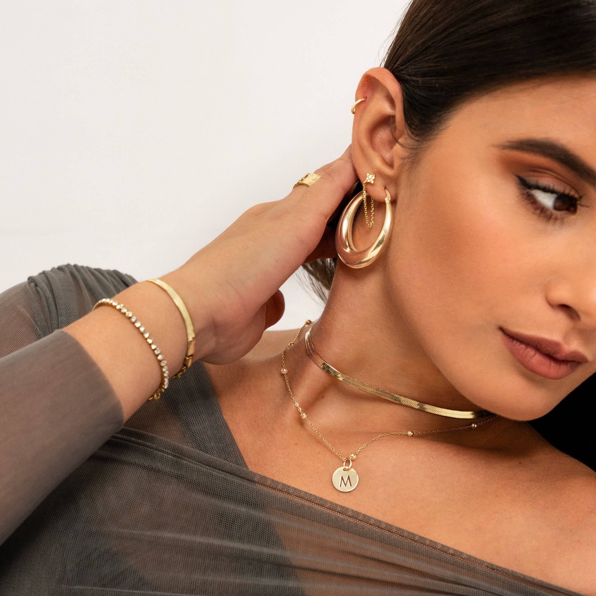"Gemstone Chain" Earrings - SophiaJewels