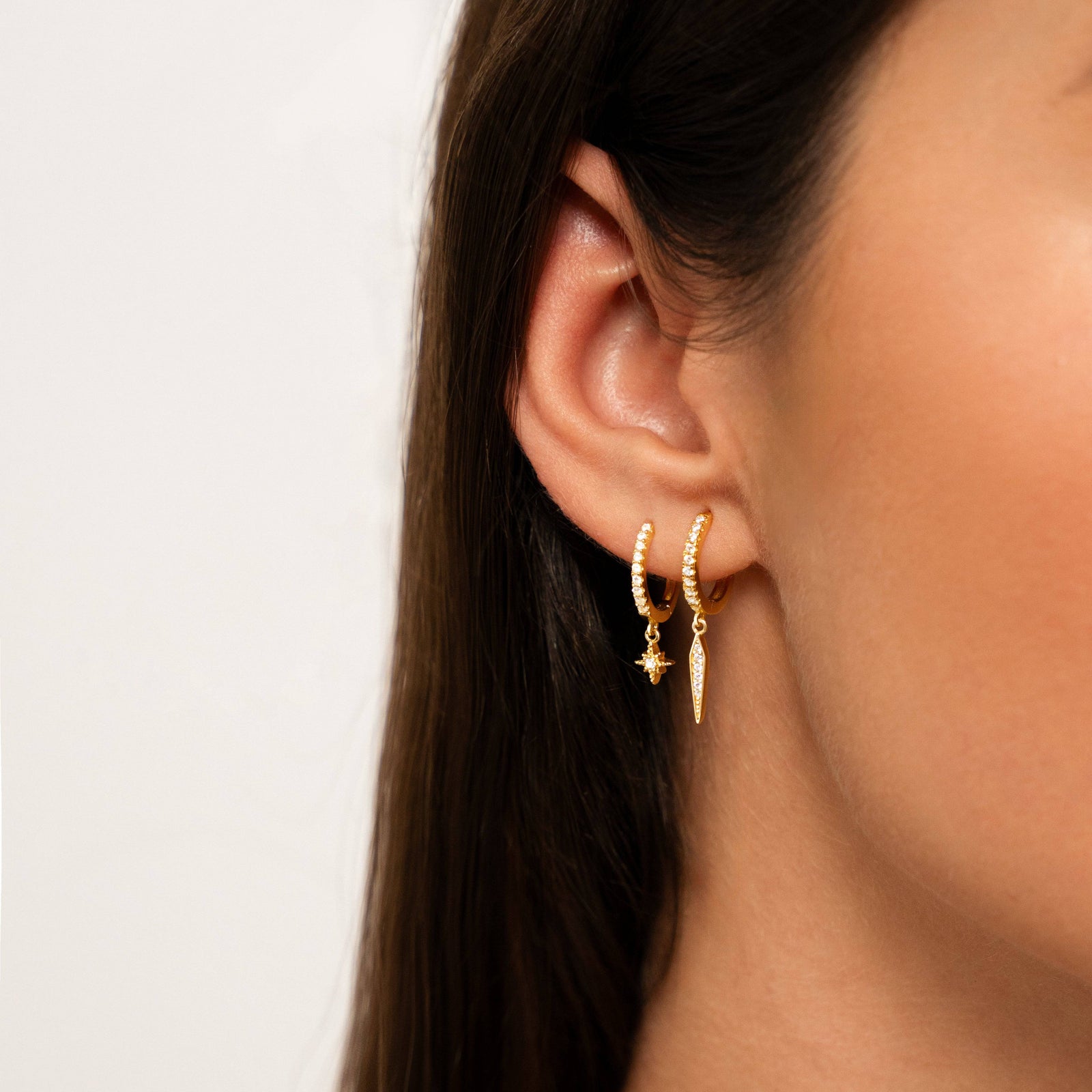 Deltoid Hoop Earrings
