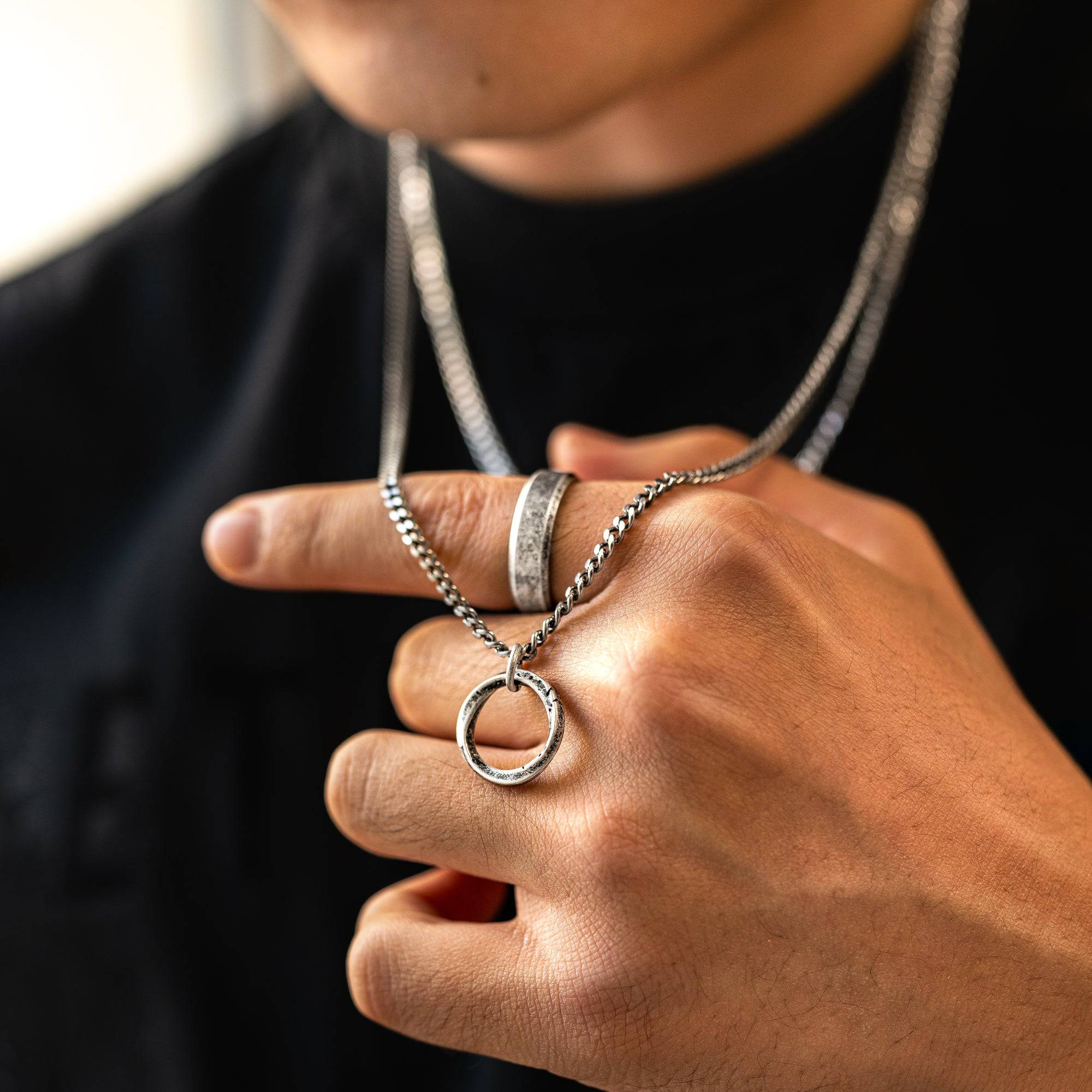 "Ringing" BRAVE Men's Necklace - SophiaJewels