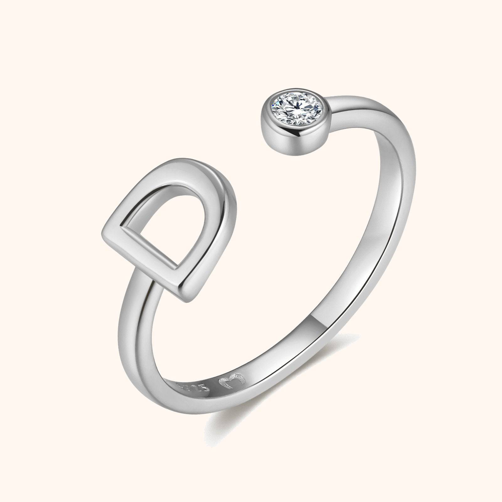 Top Letter Ring - SophiaJewels