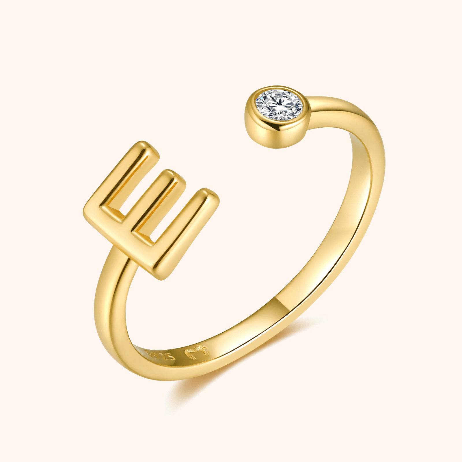 Top Letter Ring - SophiaJewels