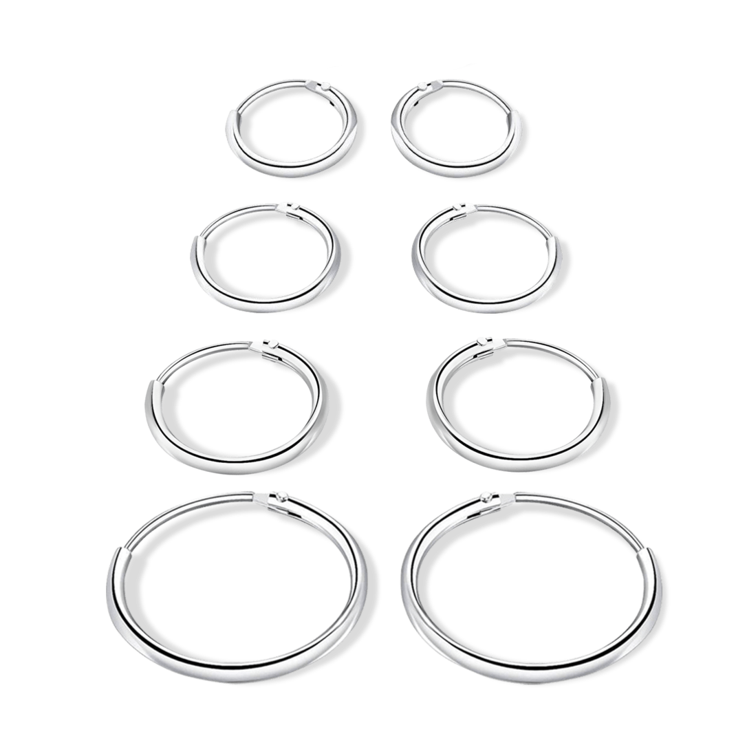 Simple Hoops Earrings - SophiaJewels