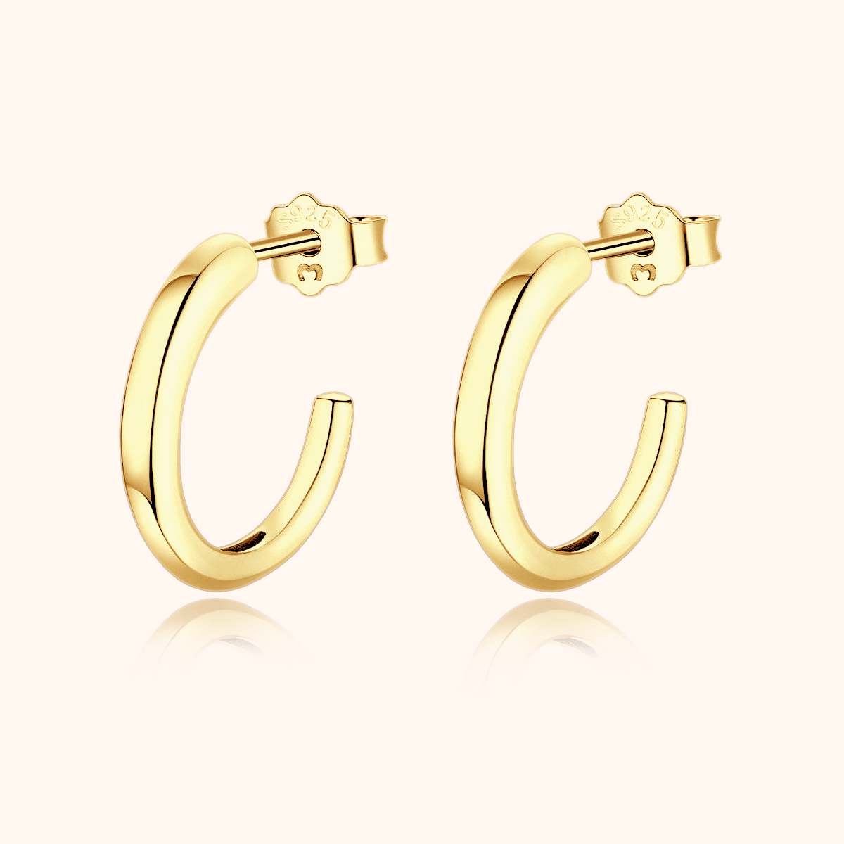 Half Ring Basic Earrings - SophiaJewels