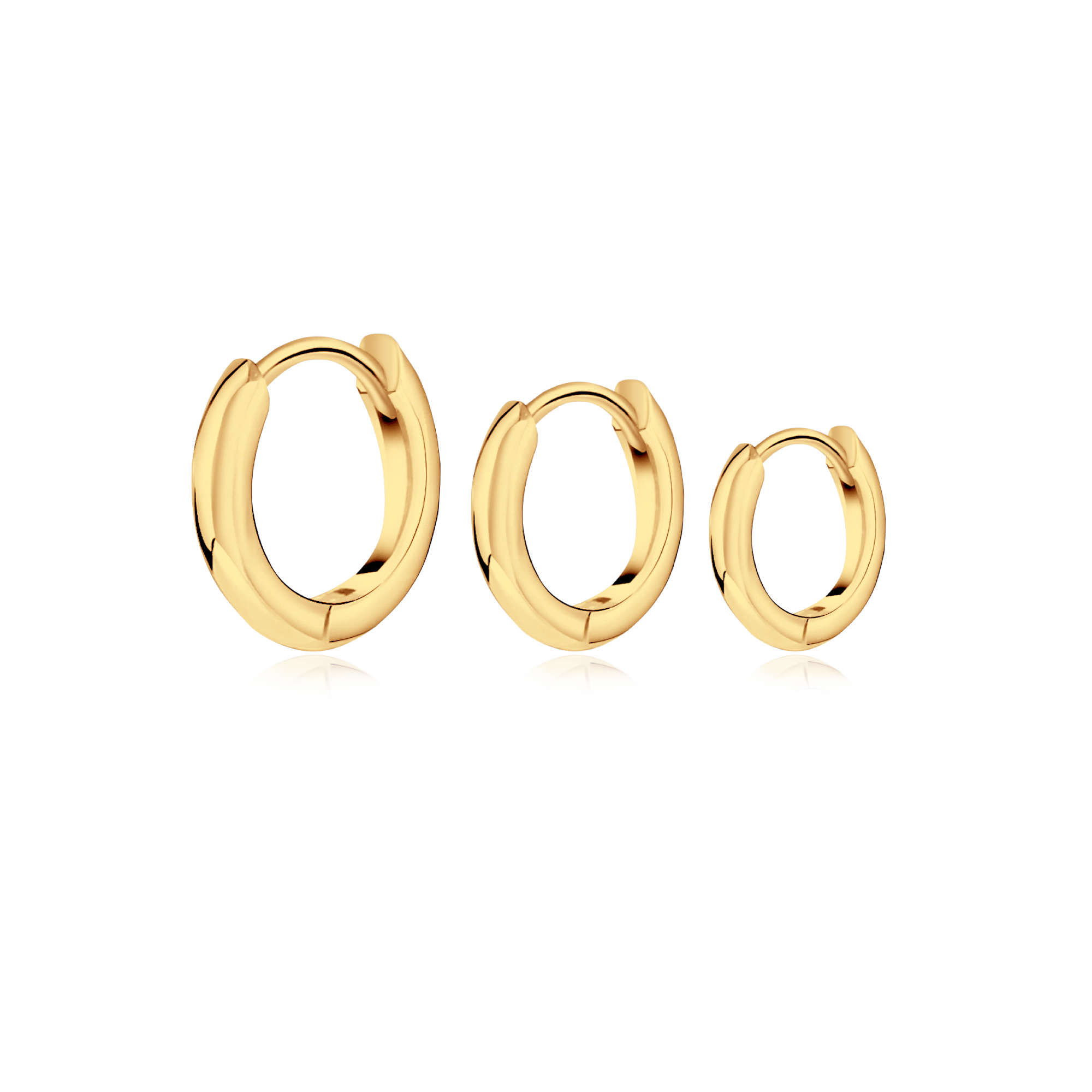 3-Hoops Earrings