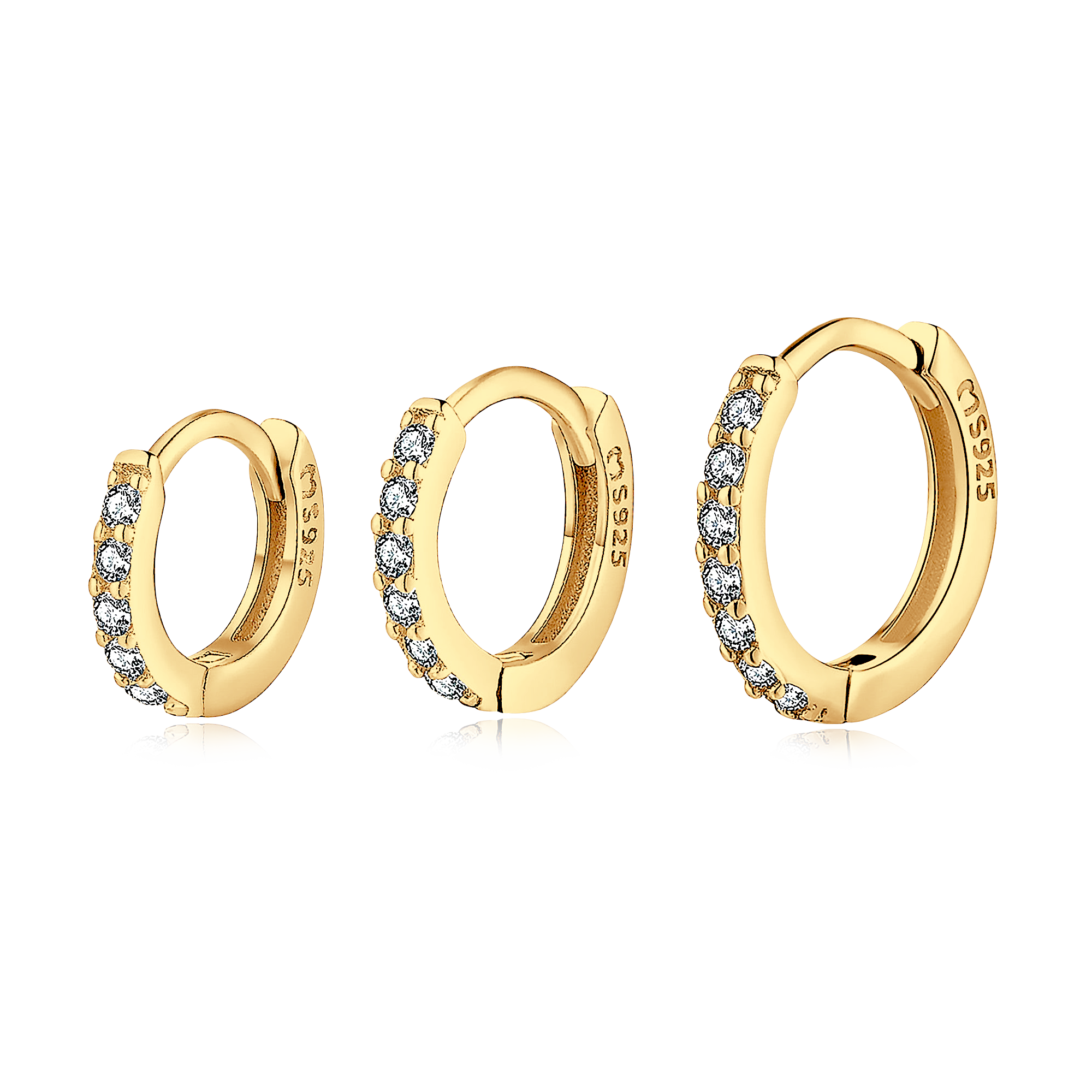 Triple Hoops Earrings - SophiaJewels