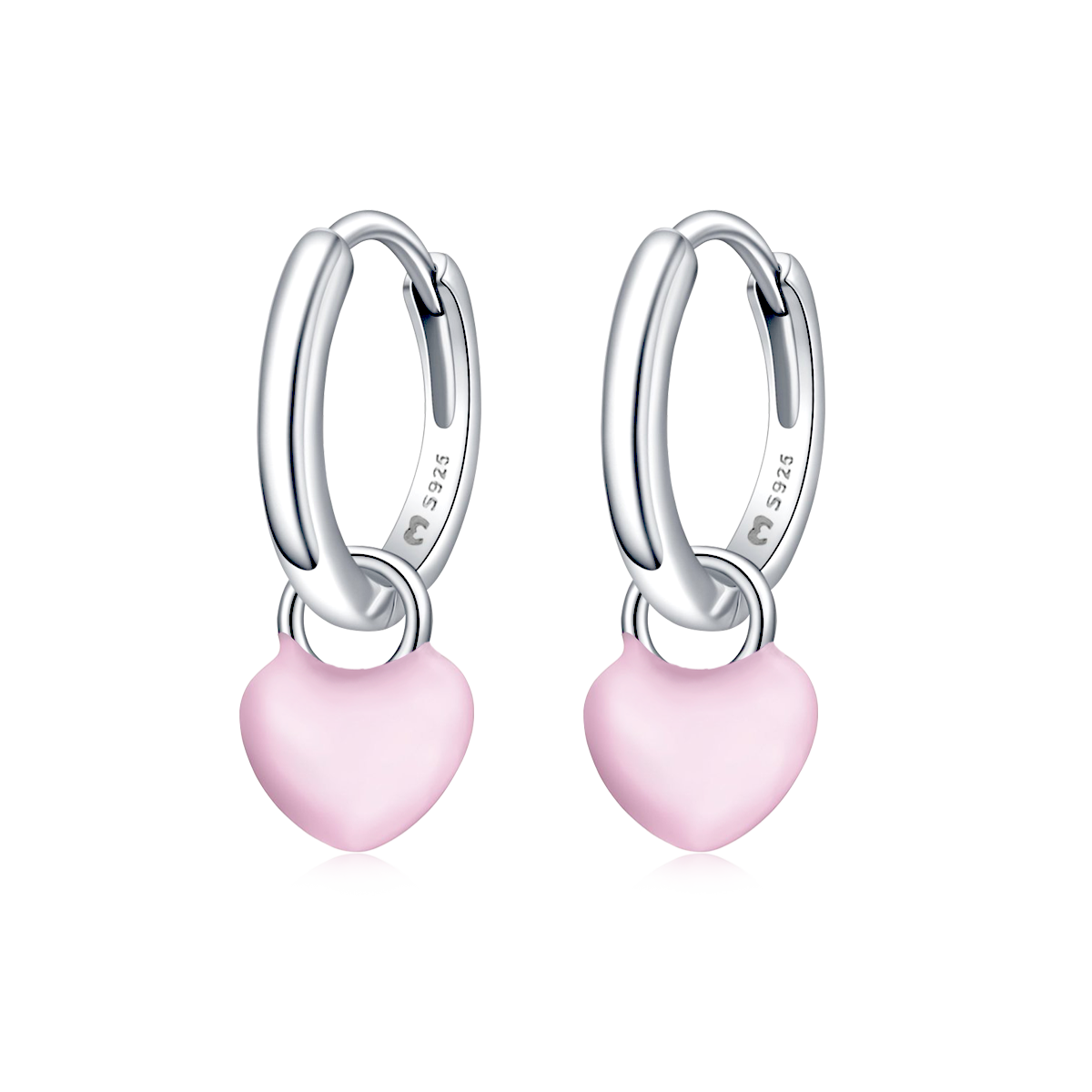 Heart Ring Hoops Earrings - SophiaJewels