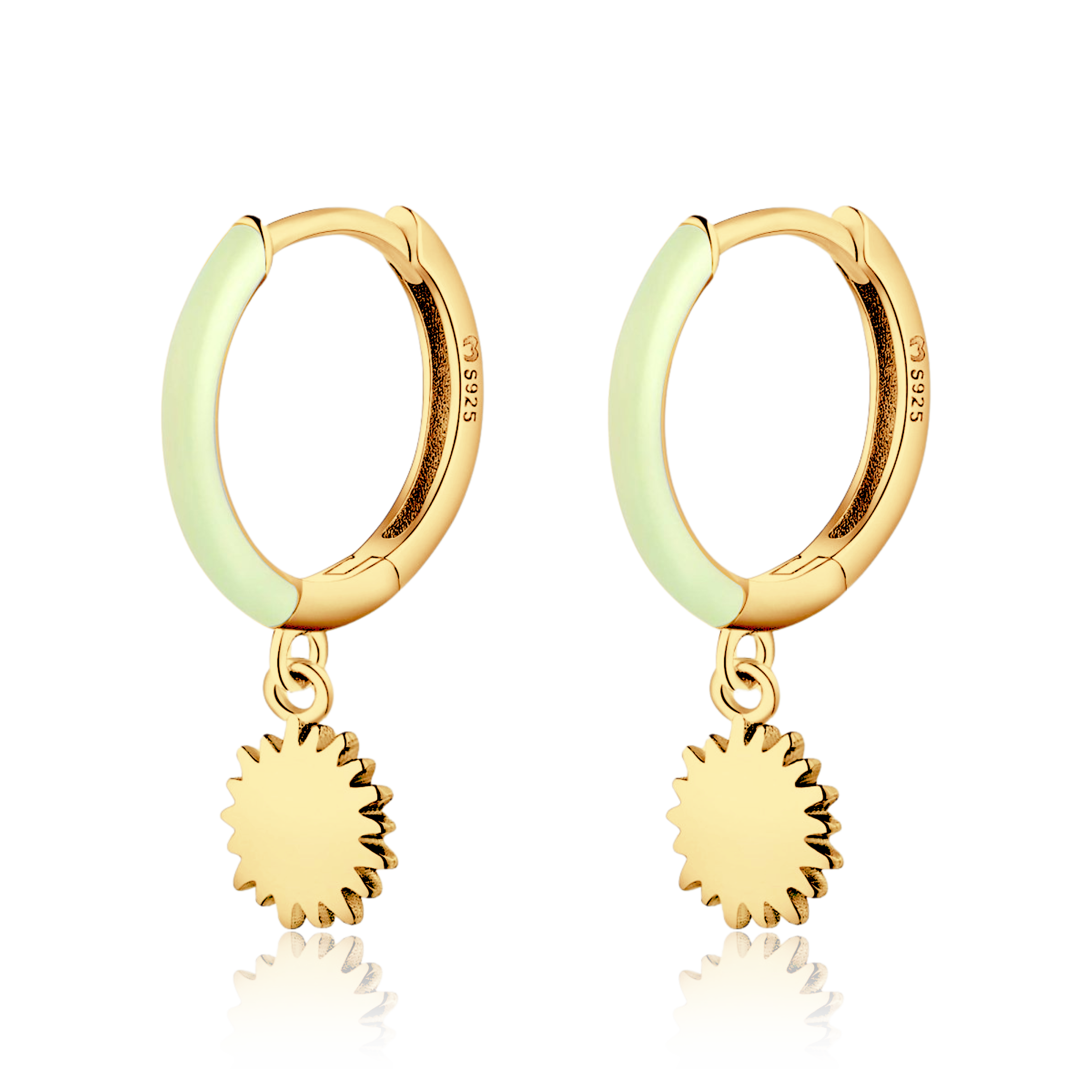 Solar Hoop Earrings - SophiaJewels