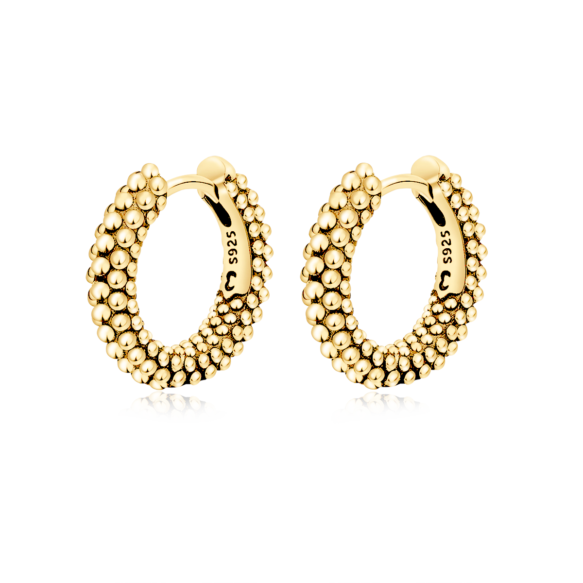 Ball Ring Hoops Earrings