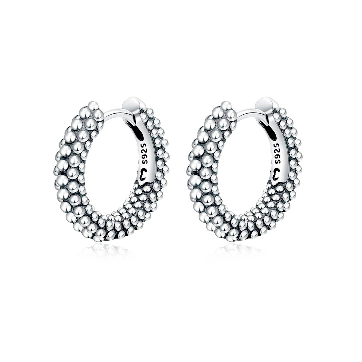 Ball Ring Hoops Earrings