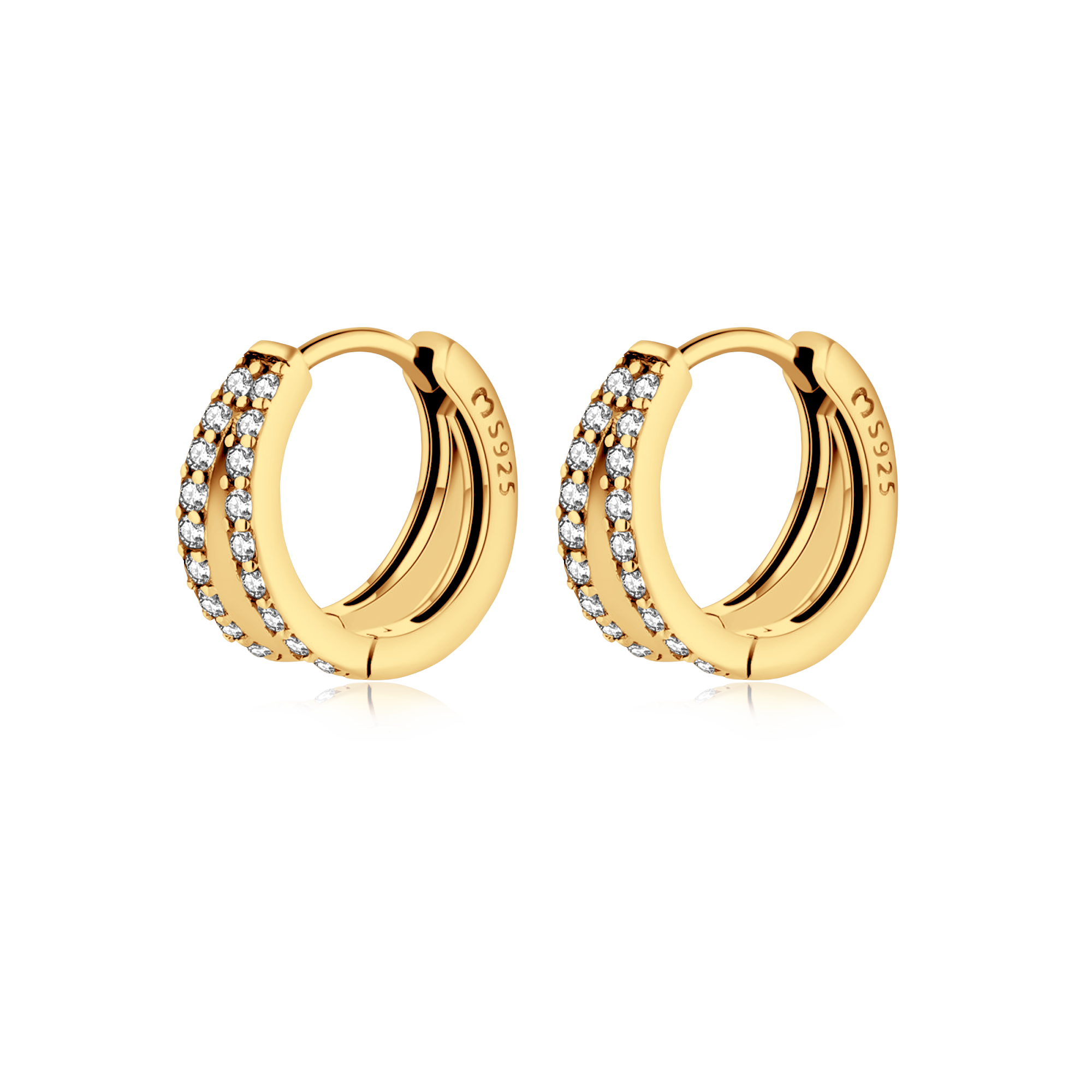 Luminous Hoop Rings Earrings - SophiaJewels