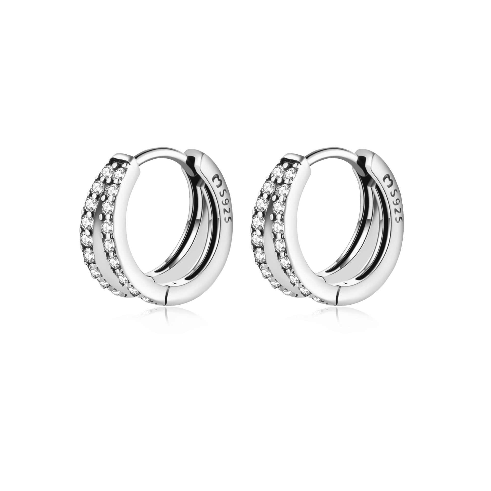 Luminous Hoop Rings Earrings - SophiaJewels