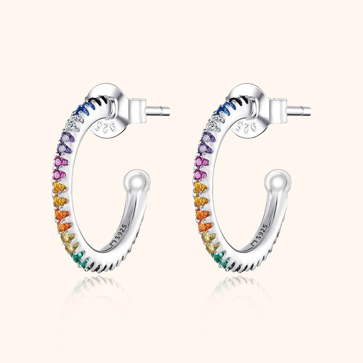 Half Ring Colours Earrings - SophiaJewels