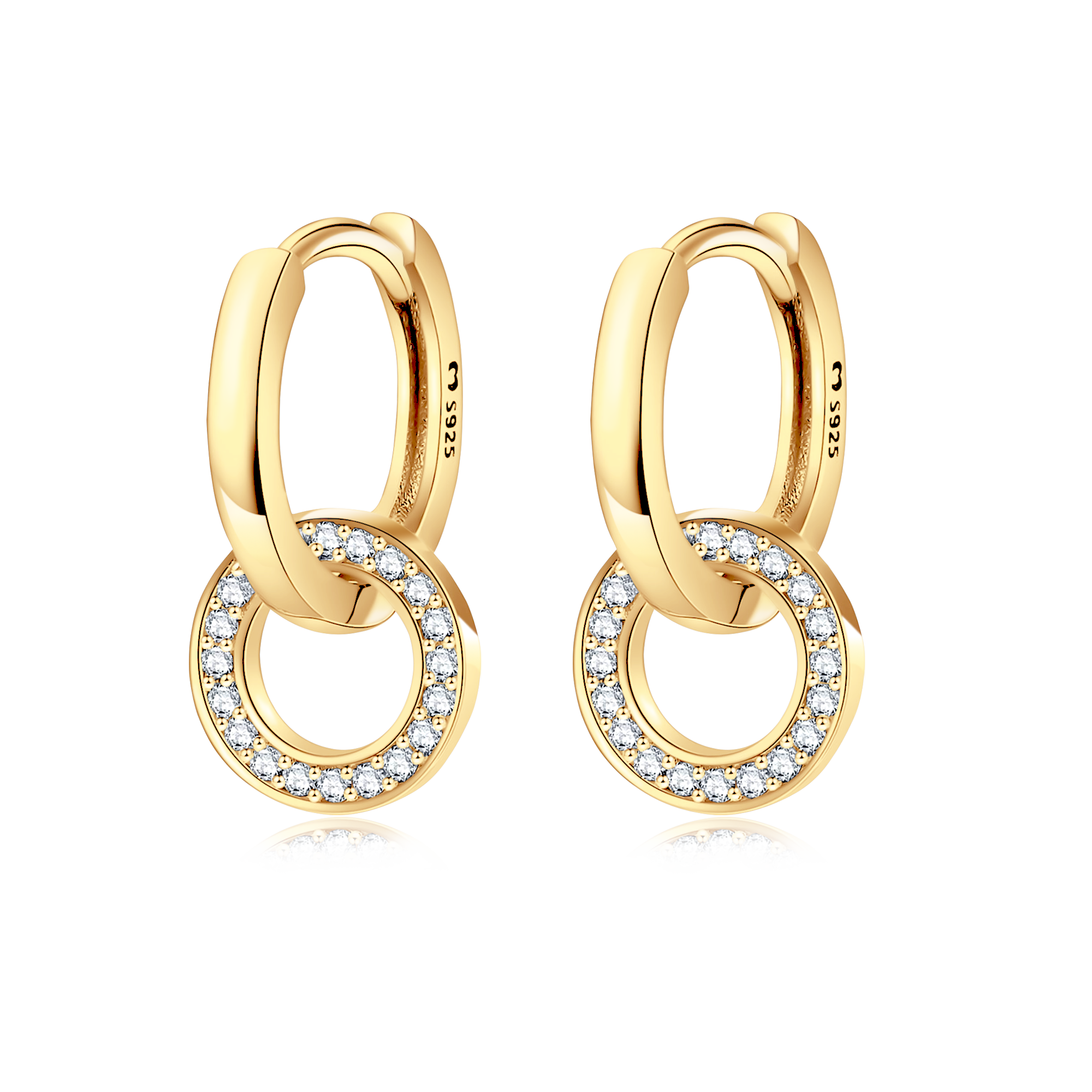 Interlocking Hoops Earrings