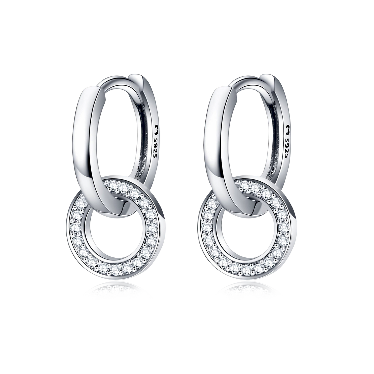 Interlocking Hoop Earrings
